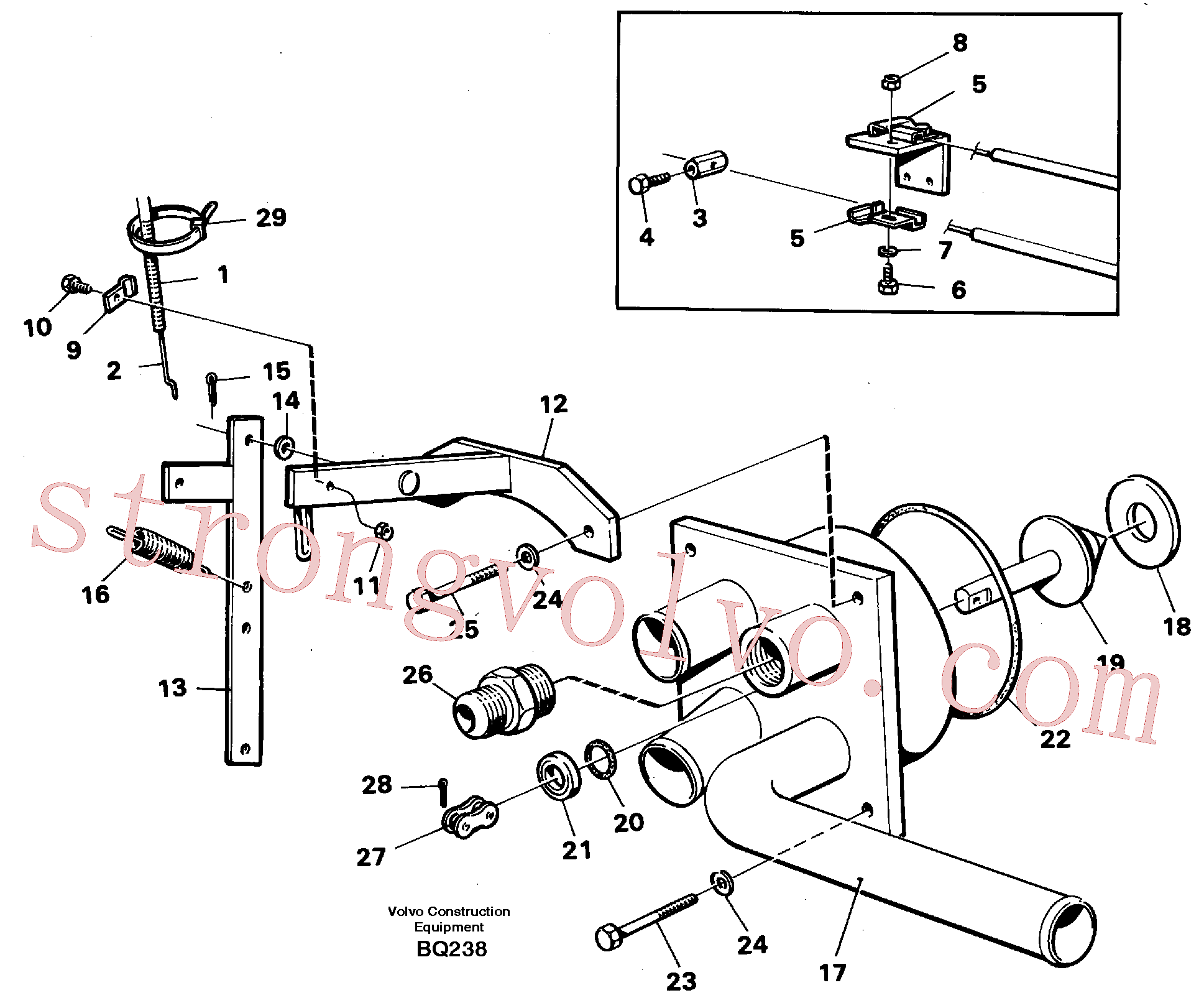 Volvo Acessórios para escavadeira VOE925032 Anel-o Acessórios
