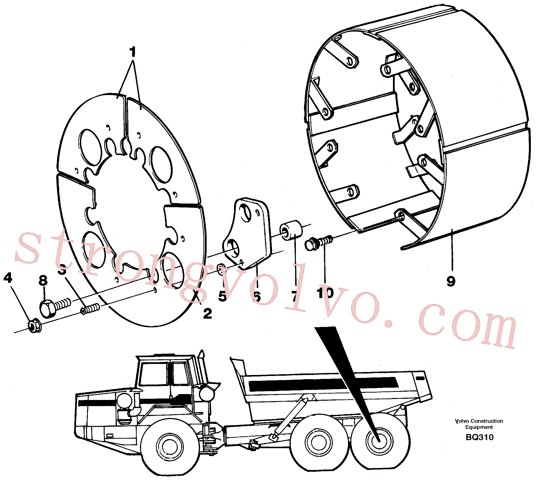 VOE955410 Parafuso sextavado Inscreva-se para Volvo Acessórios para escavadeira