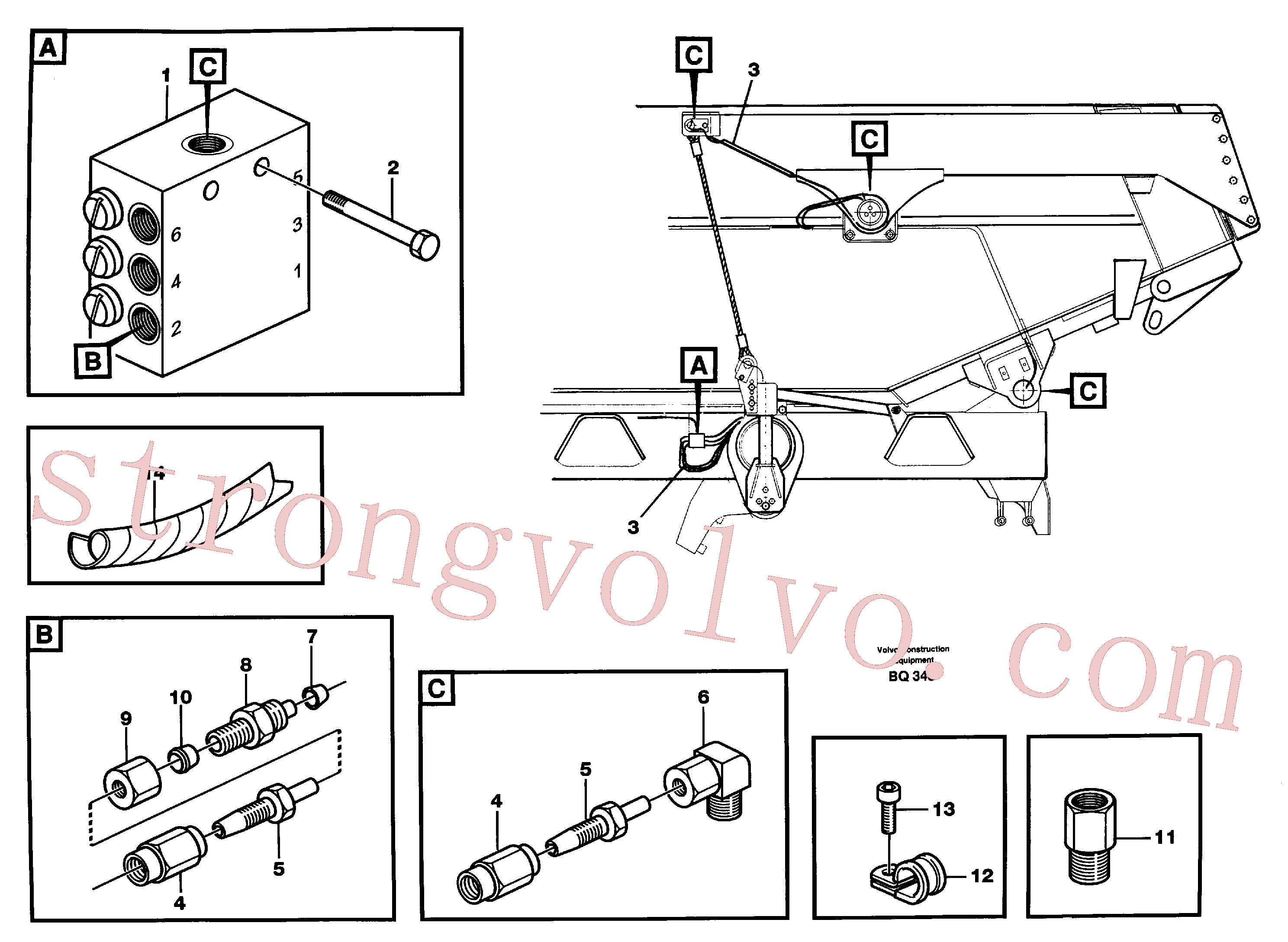VOE14214039 Volvo Lubrificação centralizada(BQ348 Montagem)