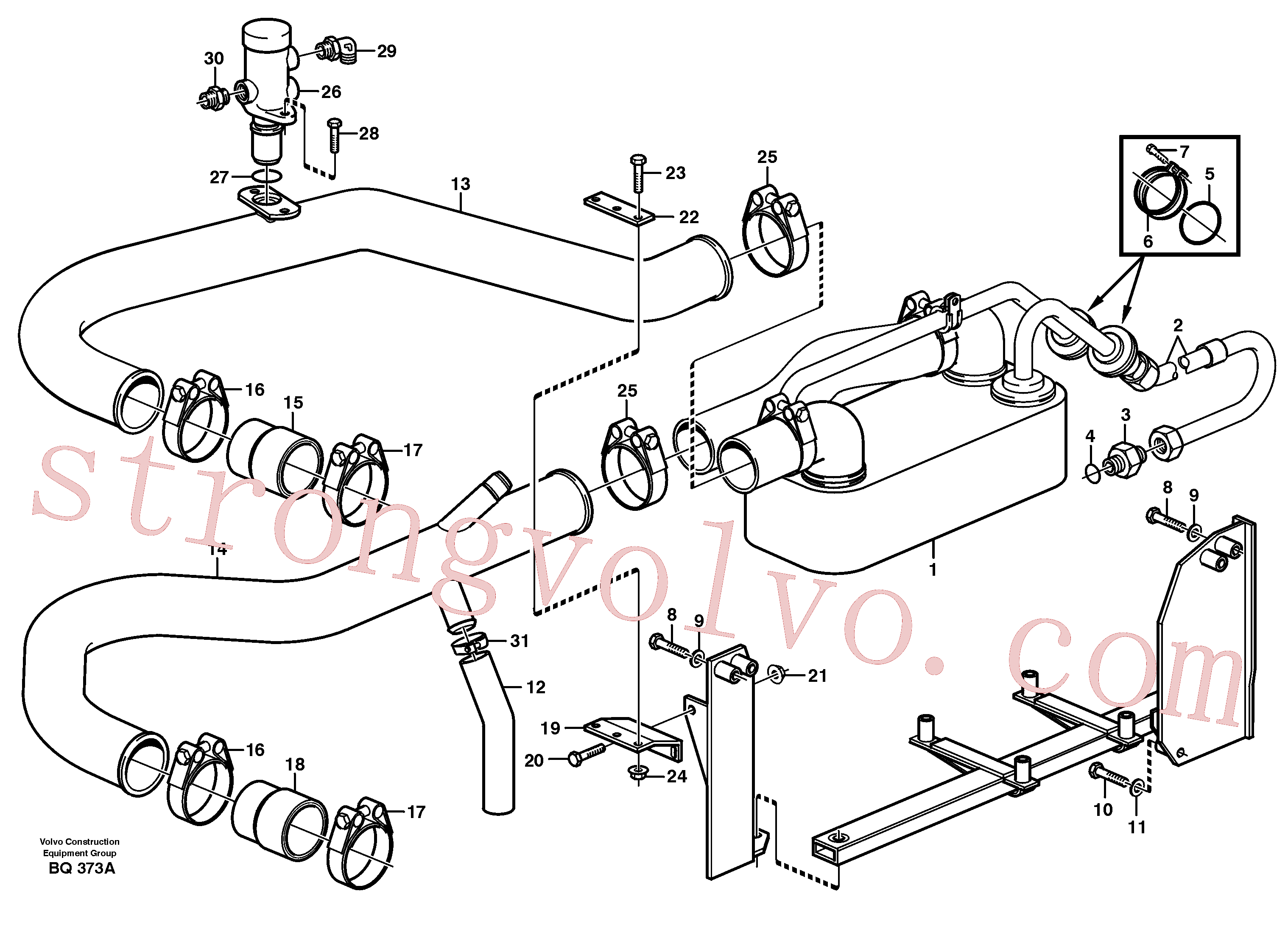 Volvo VOE468706 Mangueira Volvo Acessórios para escavadeira