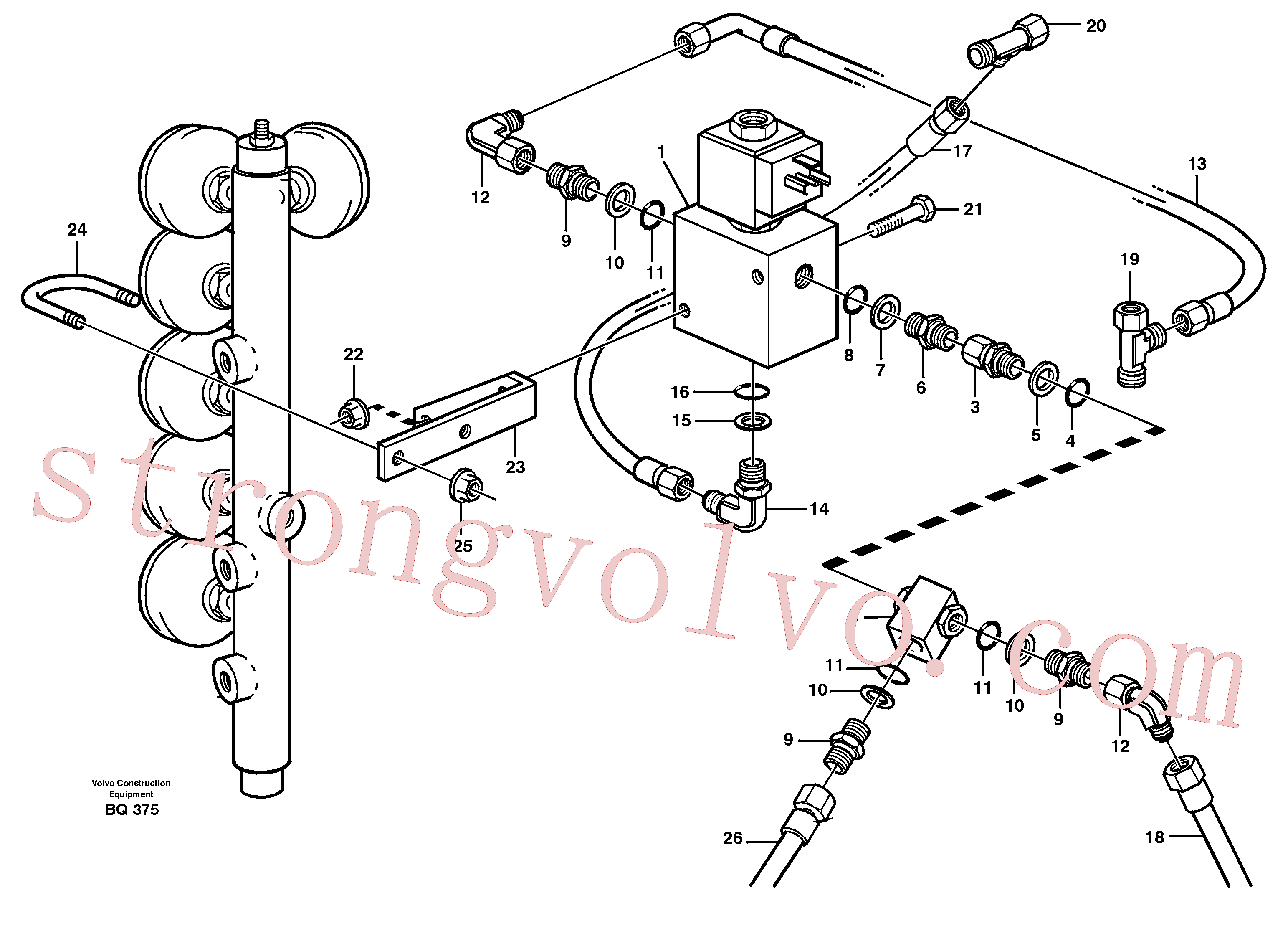 VOE11117312 Volvo Travão carga e descarga(BQ375 Montagem)