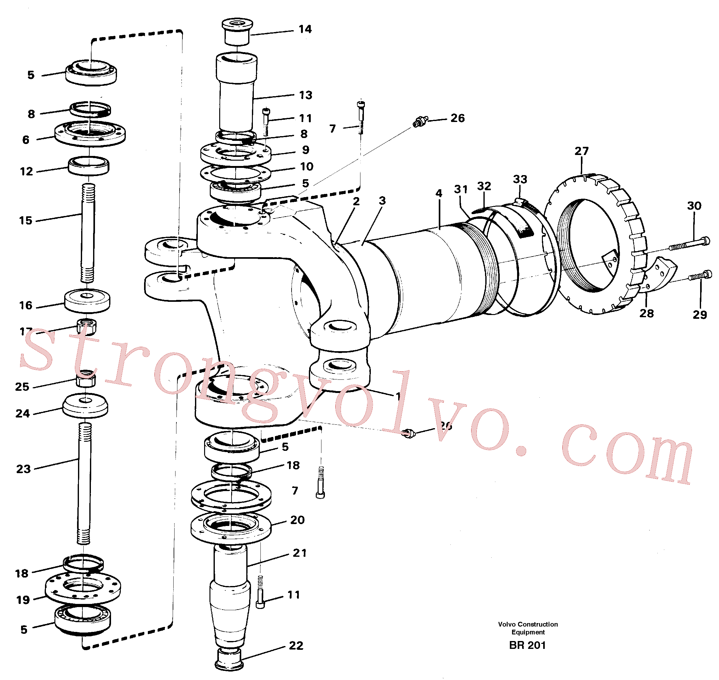 VOE11703839 Volvo Tirante da estrutura(BR201 Montagem)