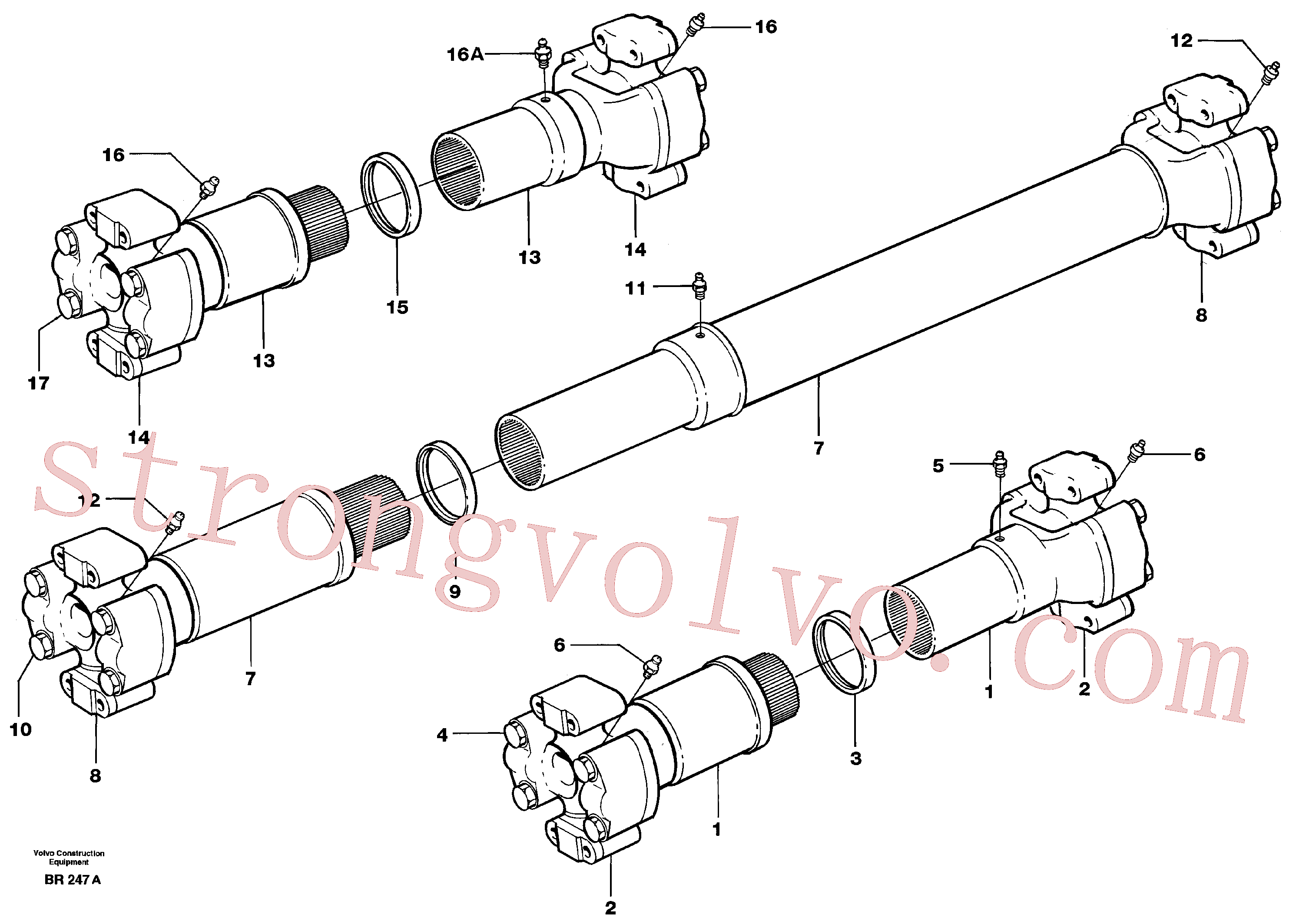 China Made VOE11701339 Anel vedante de óleo Volvo Acessórios para escavadeira