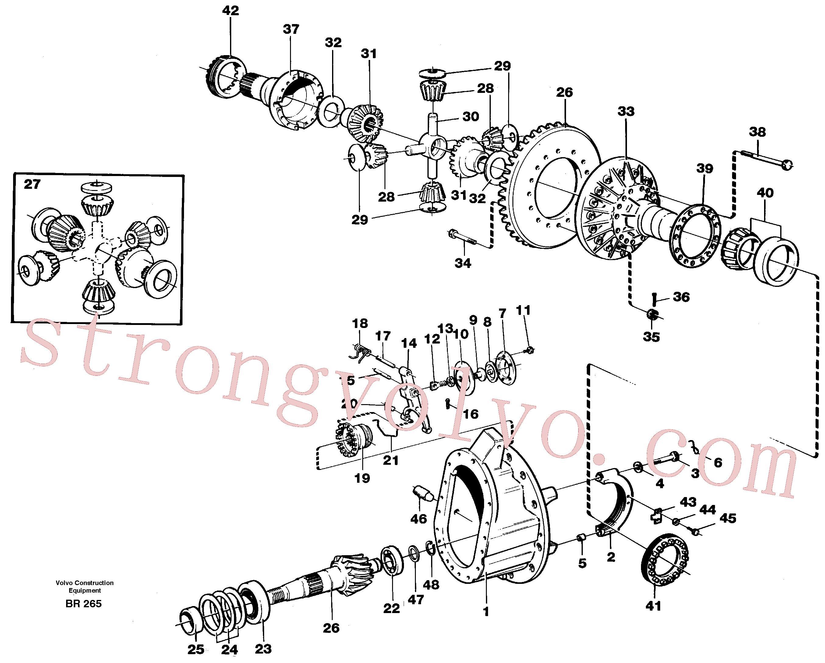 VOE4870447 Volvo Transmissão final(BR265 Montagem)