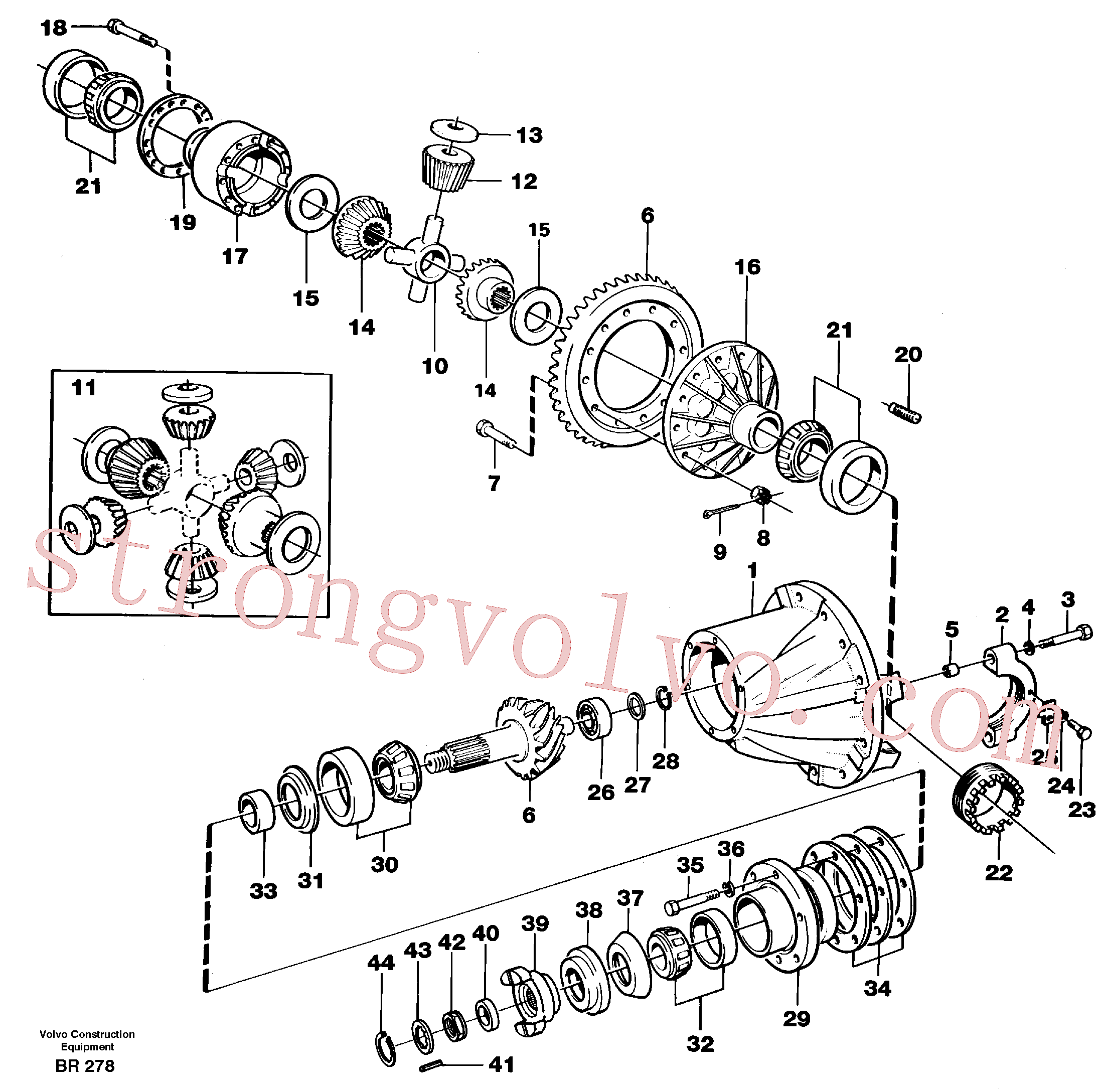 VOE4717626 Volvo Transmissão final(BR278 Montagem)
