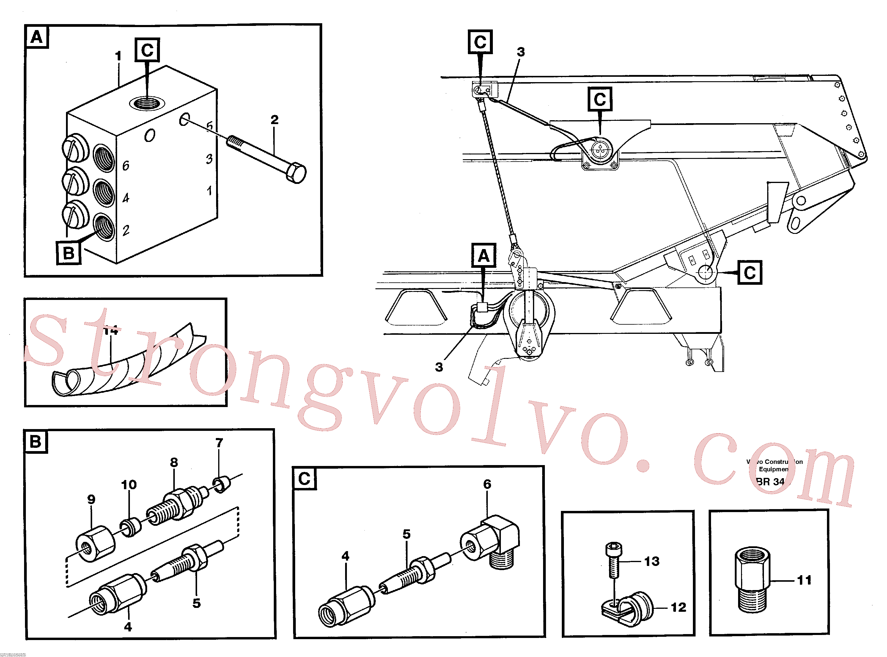 VOE14214040 Volvo Lubrificação centralizada(BR348 Montagem)