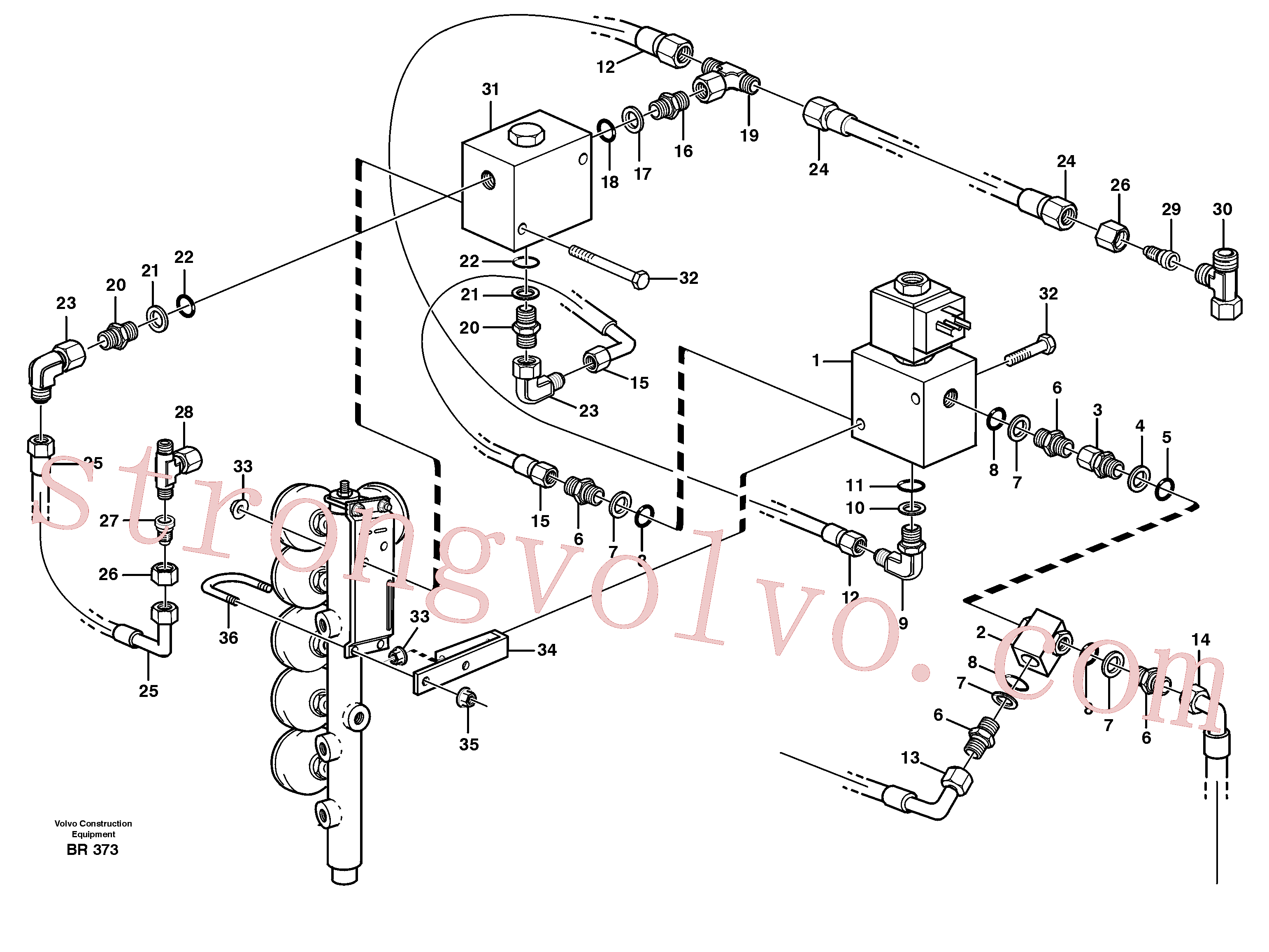 VOE11117312 Volvo Travão carga e descarga(BR373 Montagem)