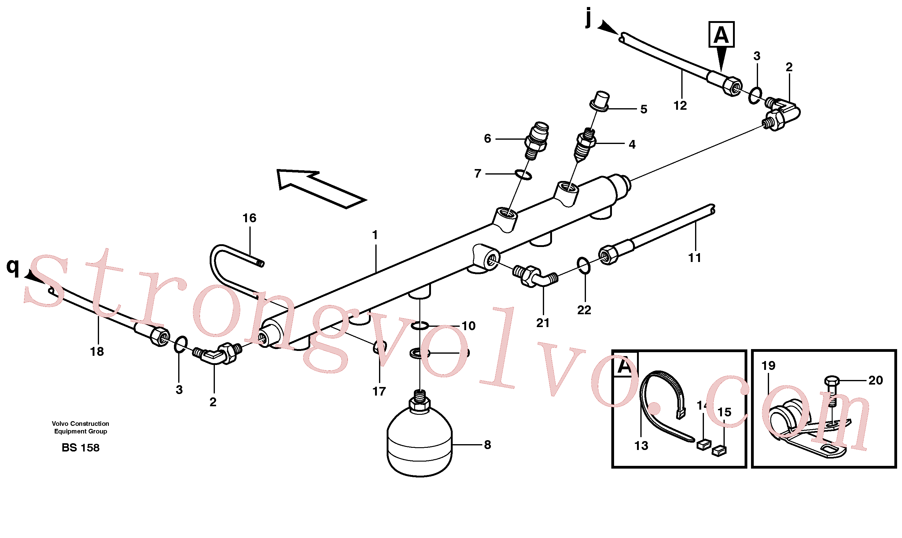 VOE13933865 Volvo Sistema de travão hidráulico, unidade do motor(BS158 Montagem)