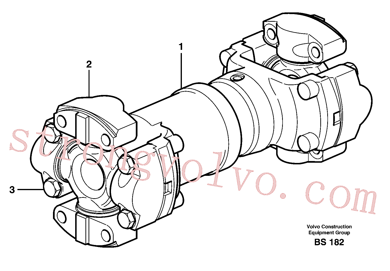 VOE13946353 Volvo Veio de hélice(BS182 Montagem)
