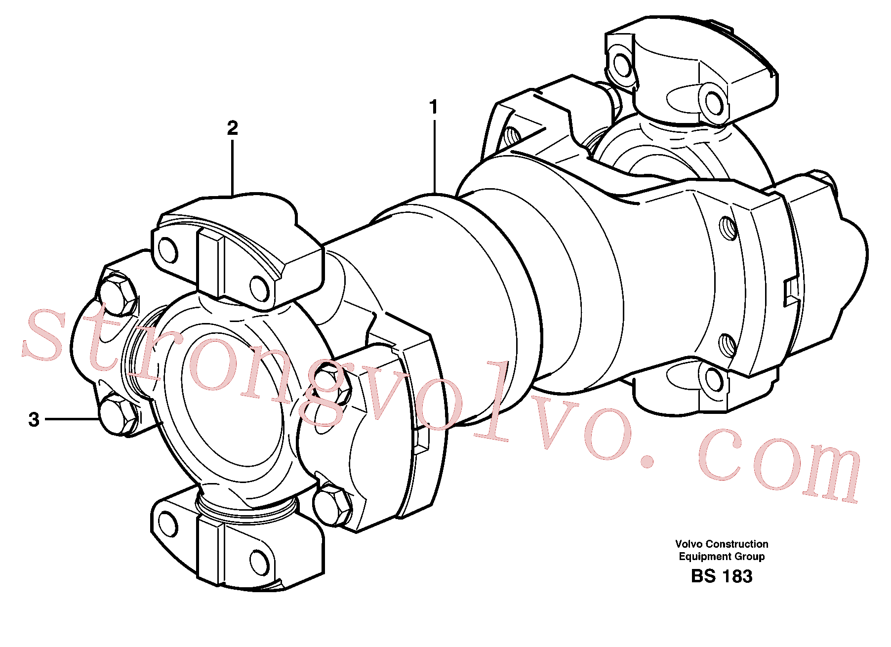 VOE13946353 Volvo Veio de hélice(BS183 Montagem)