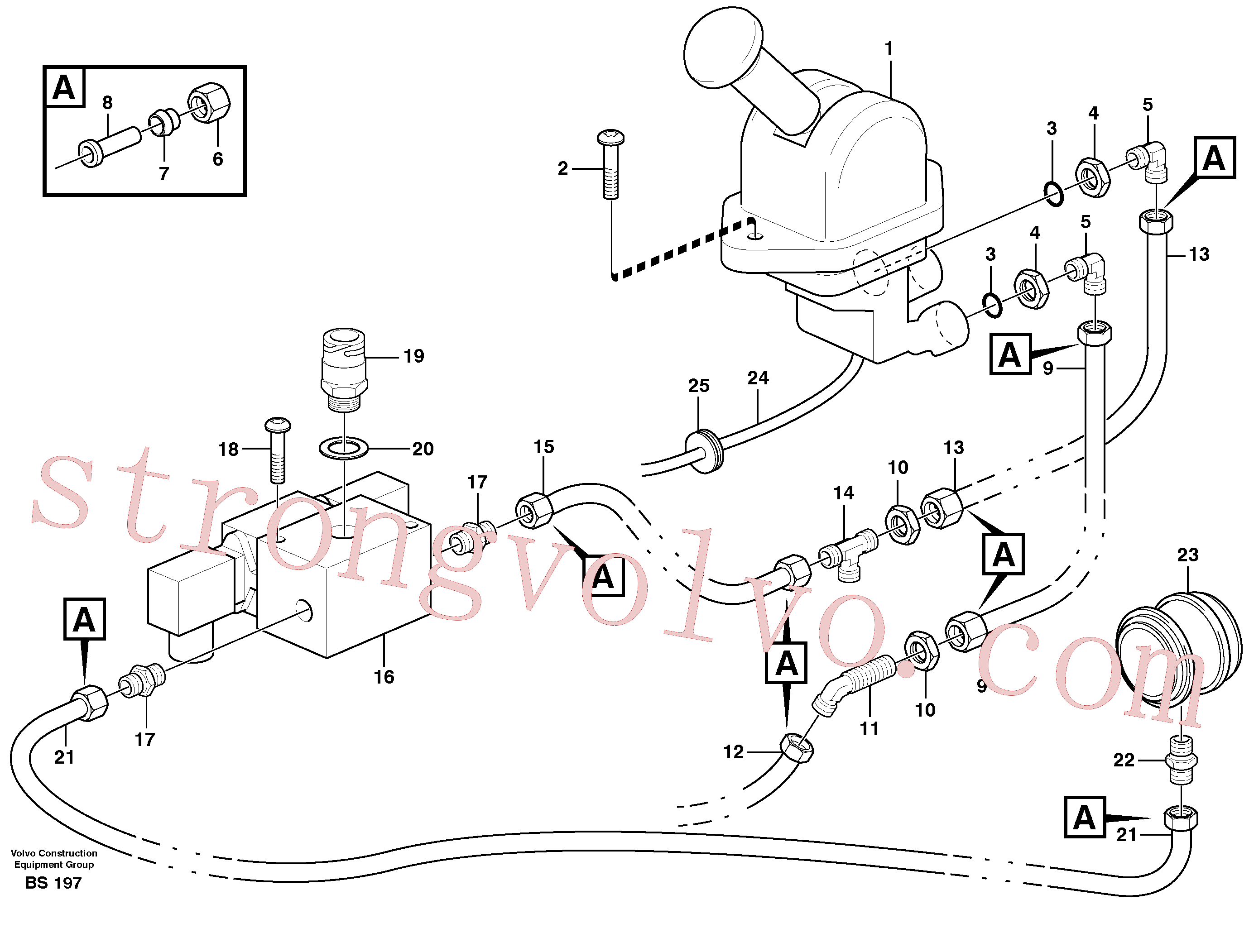 Volvo Montagem VOE1605091 Niple Acessórios