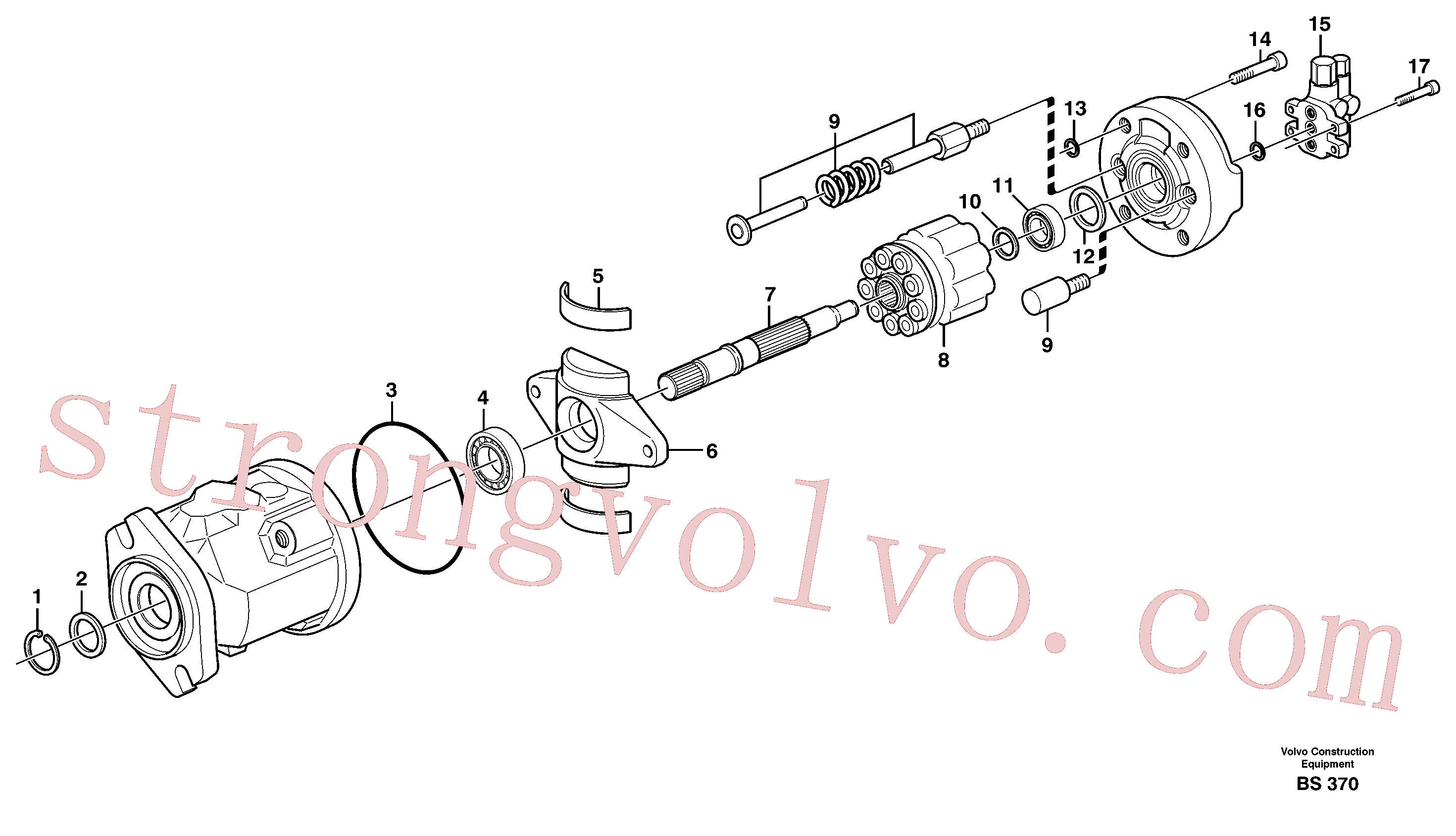 VOE974003 Volvo Bomba da direcção(BS370 Montagem)