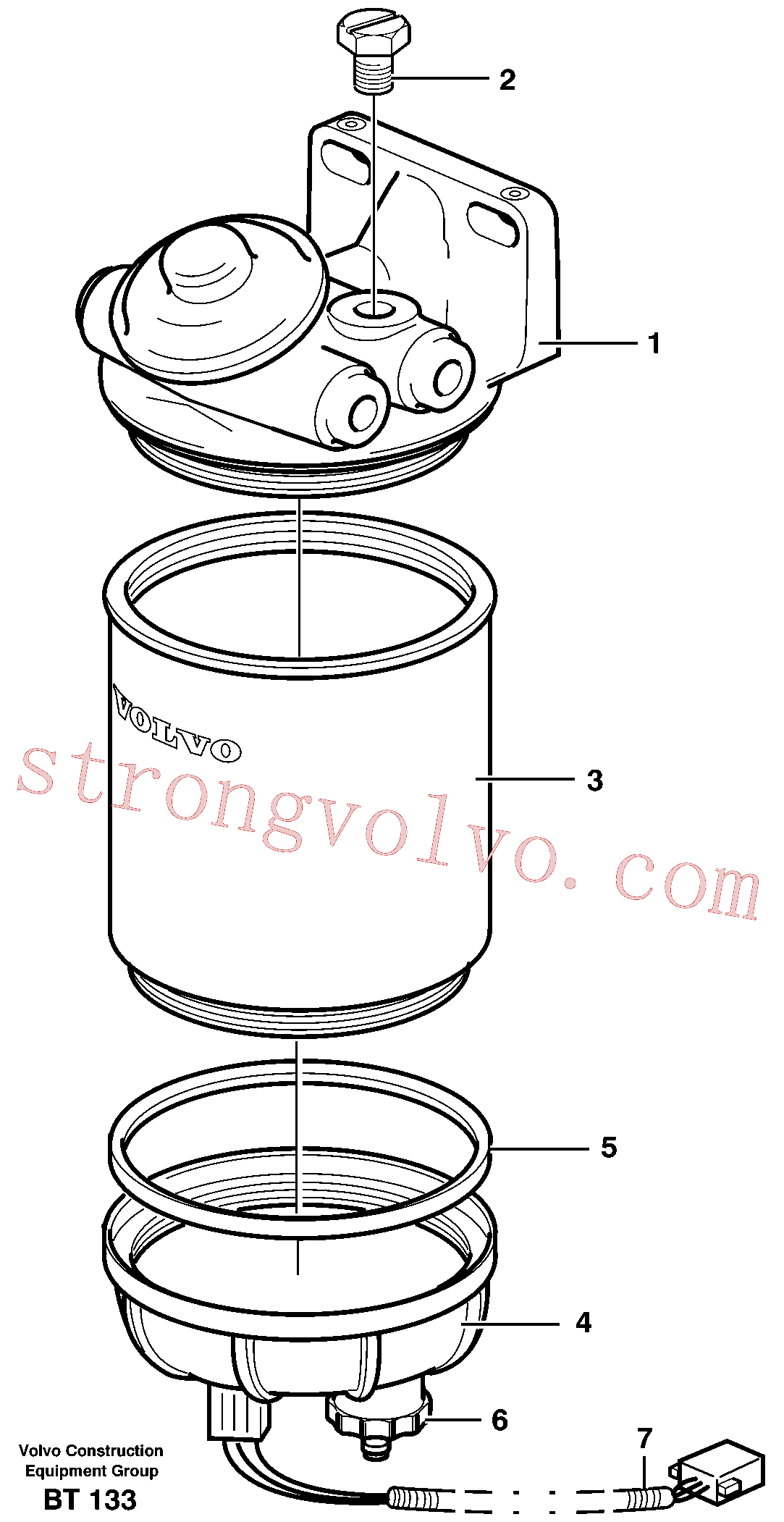 VOE11110683 Volvo Separador de água(BT133 Montagem)