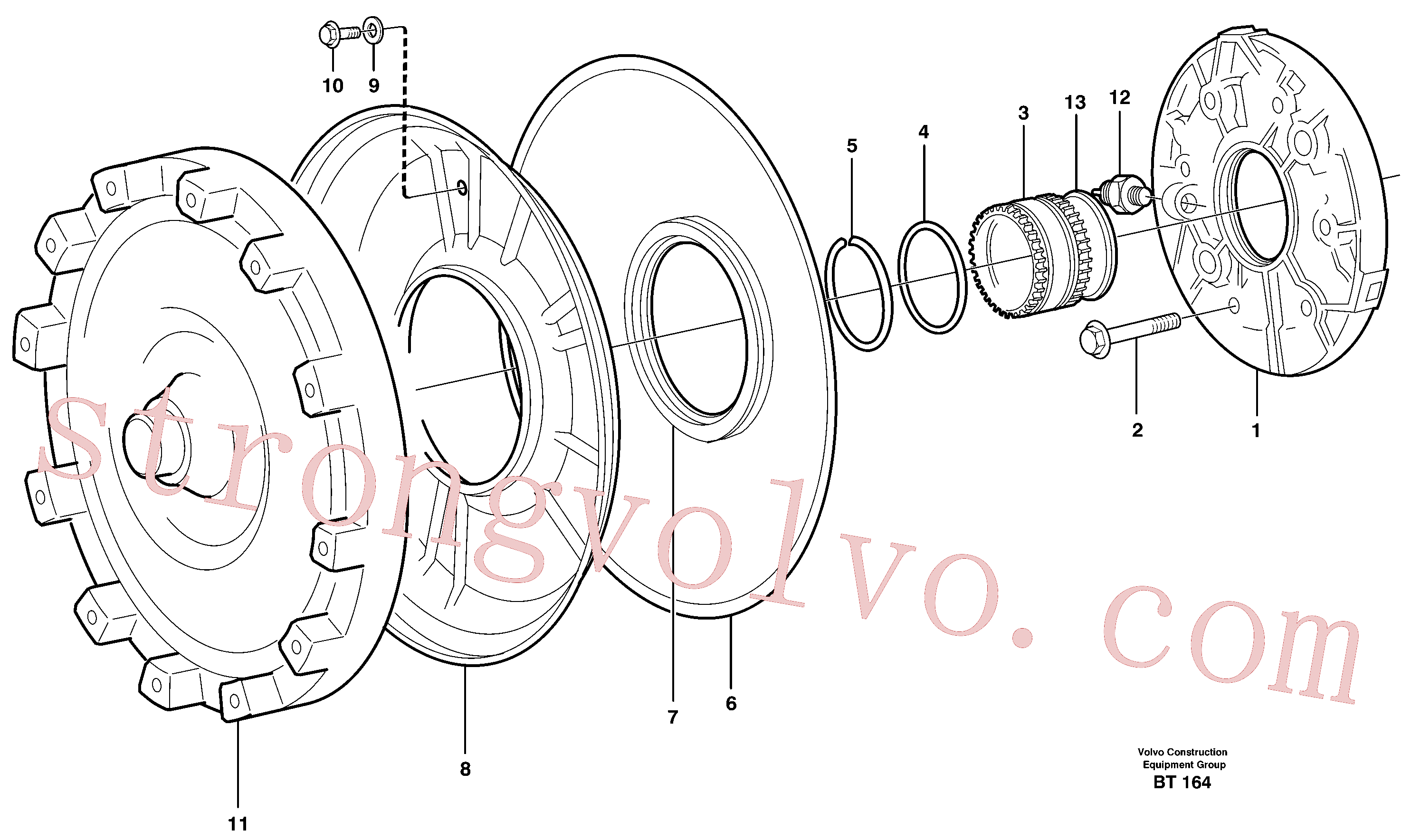 VOE975103 Volvo Conversor de binário e bomba de óleo(BT164 Montagem)