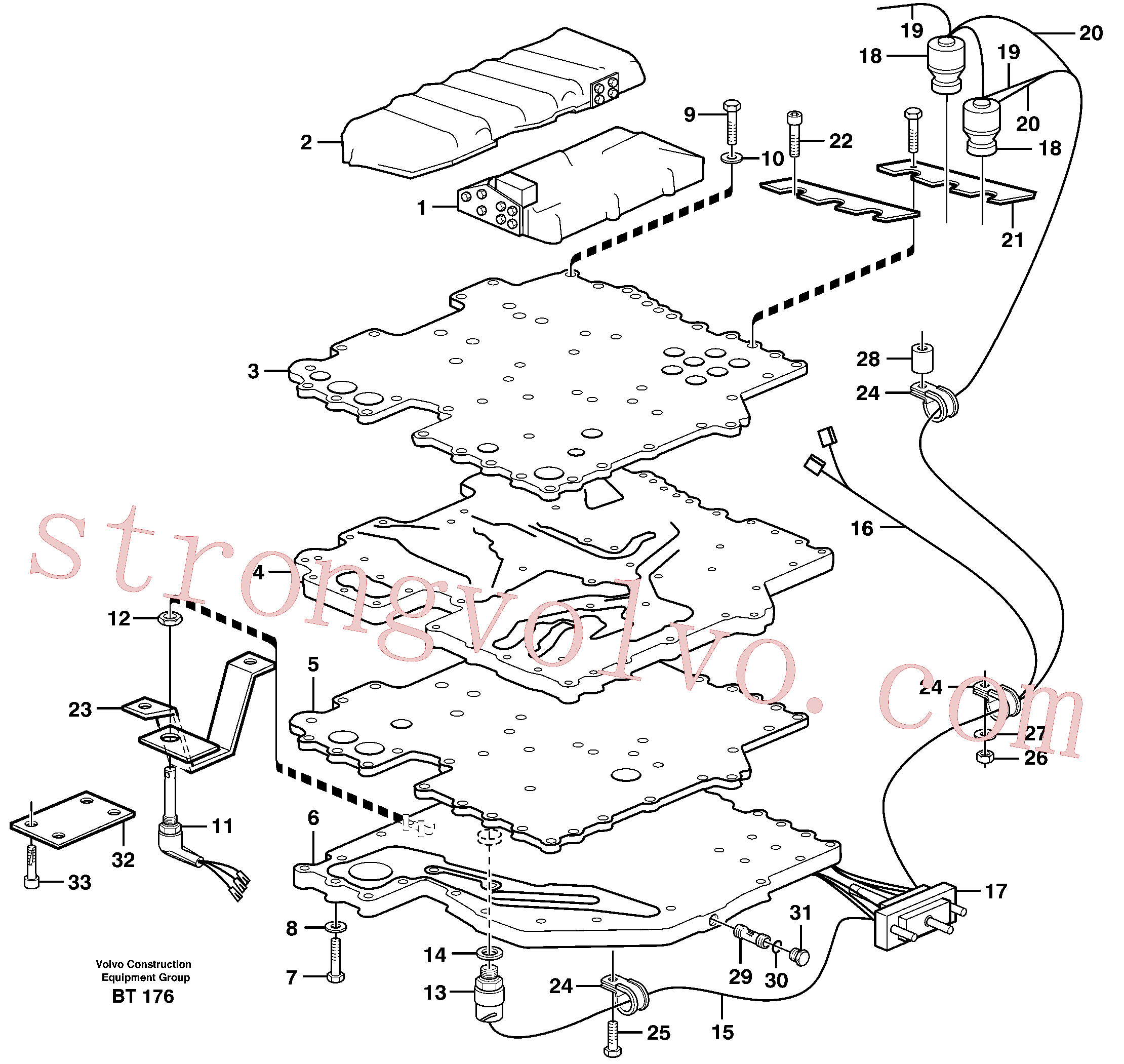 VOE1545269 Volvo Sistema de controlo(BT176 Montagem)
