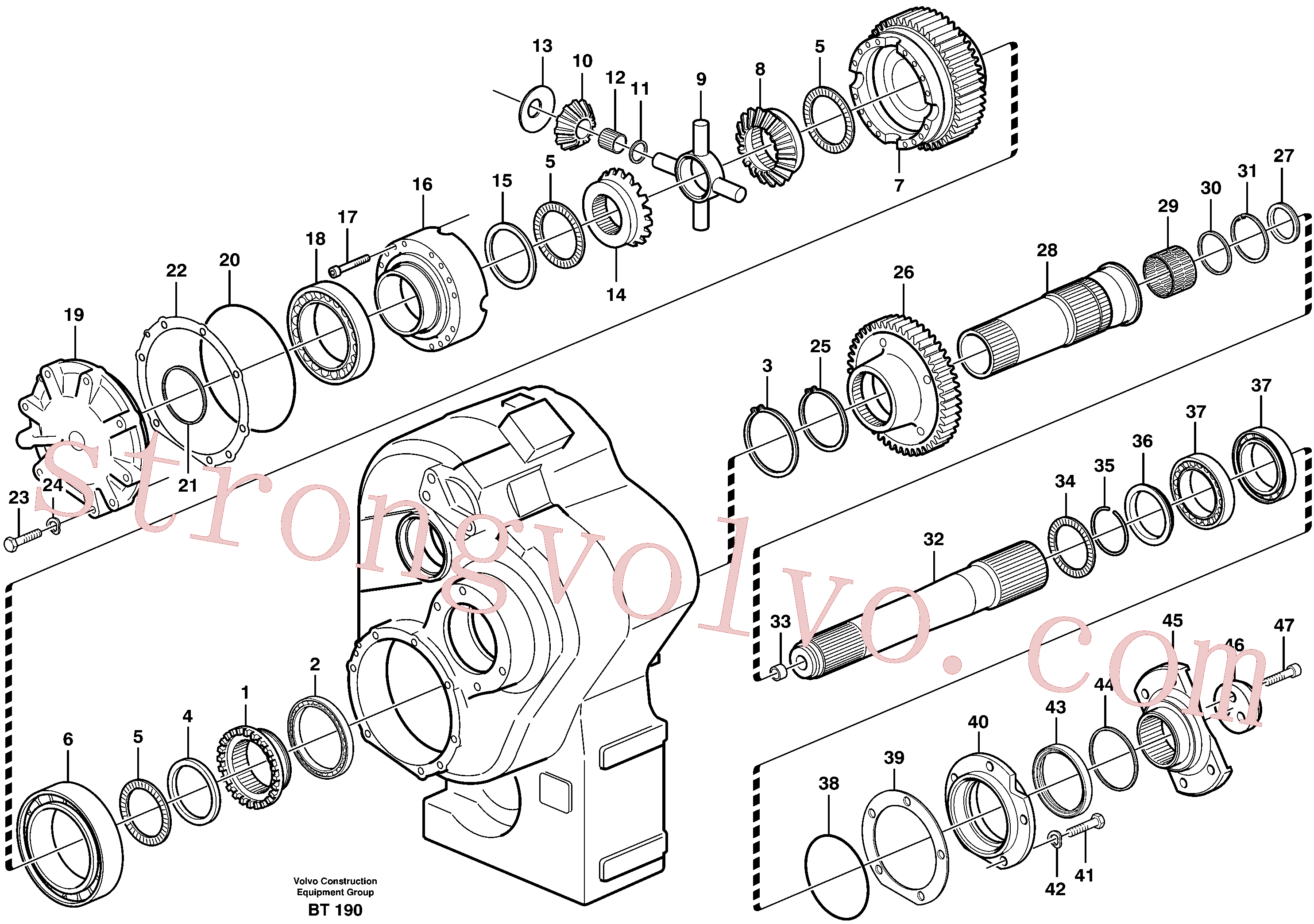 Volvo Montagem VOE11036503 Flange de acoplamento Acessórios