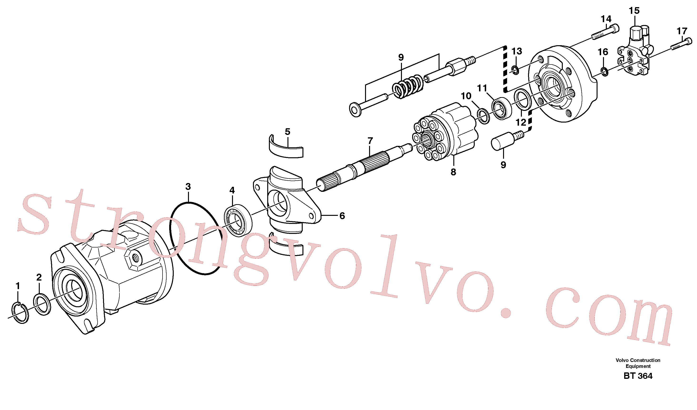 VOE974003 Volvo Bomba da direcção(BT364 Montagem)