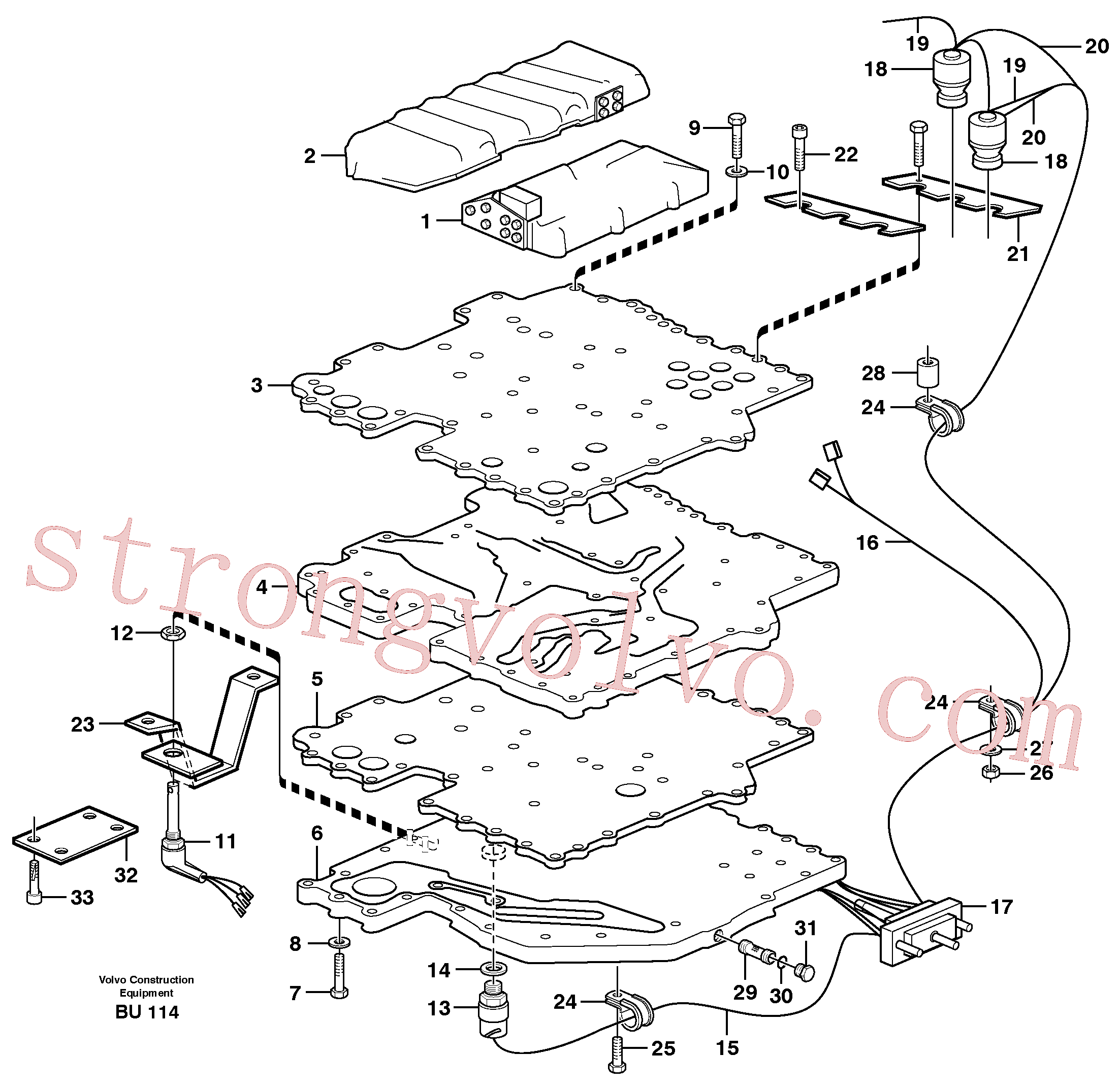 VOE1545269 Volvo Sistema de controlo(BU114 Montagem)