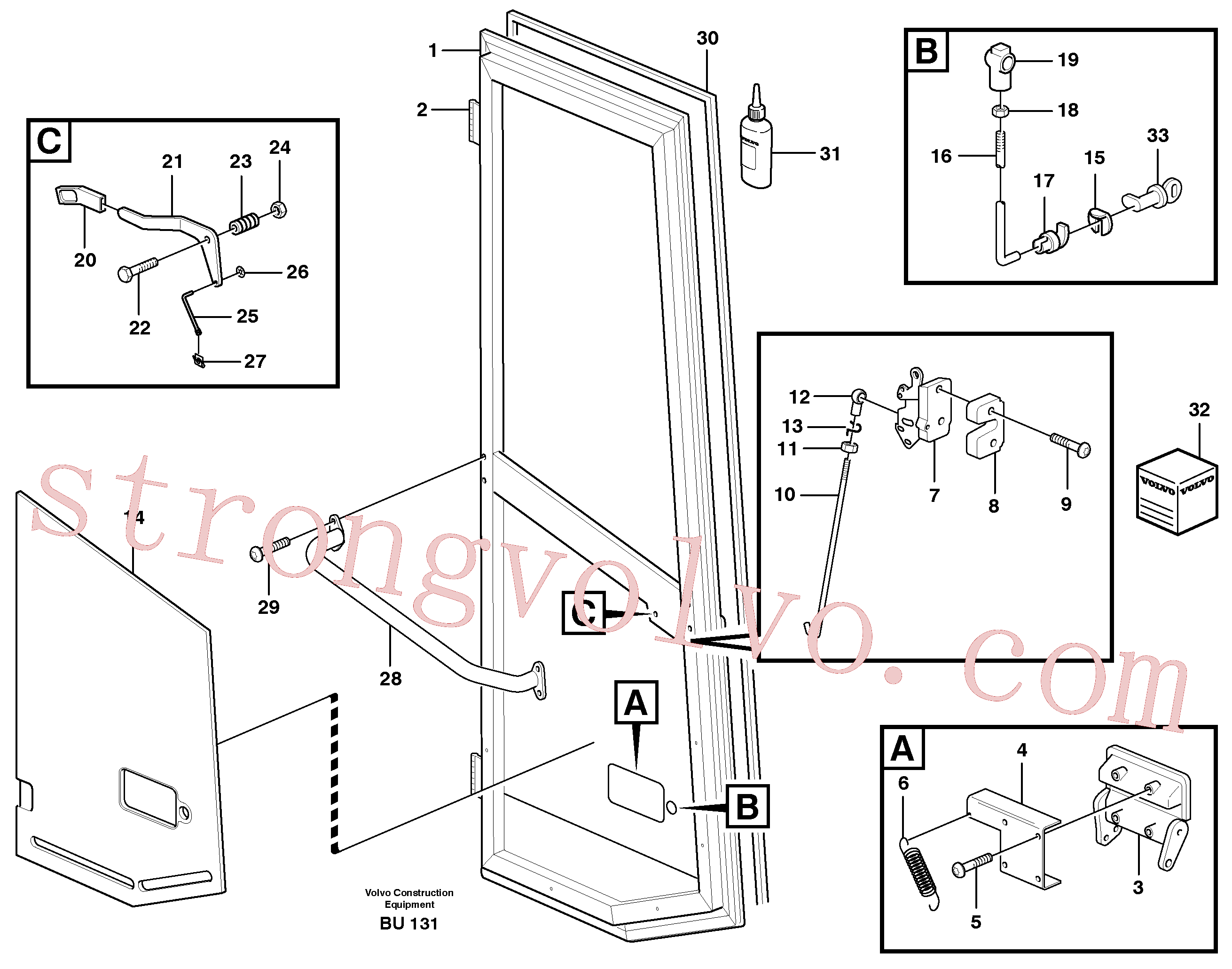 VOE969373 Volvo Porta(BU131 Montagem)
