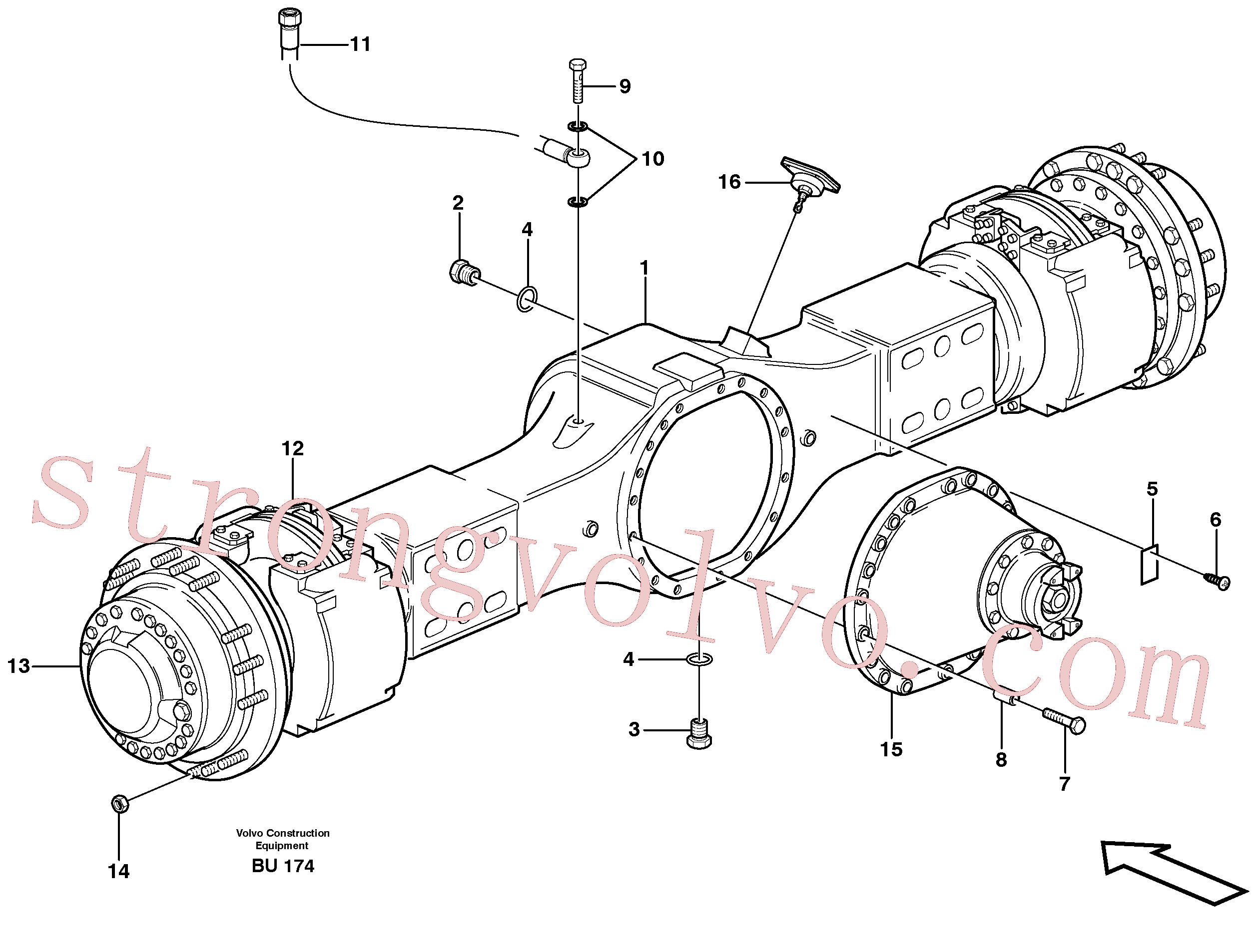 China Made VOE947972 Porca de roda Volvo Acessórios para escavadeira