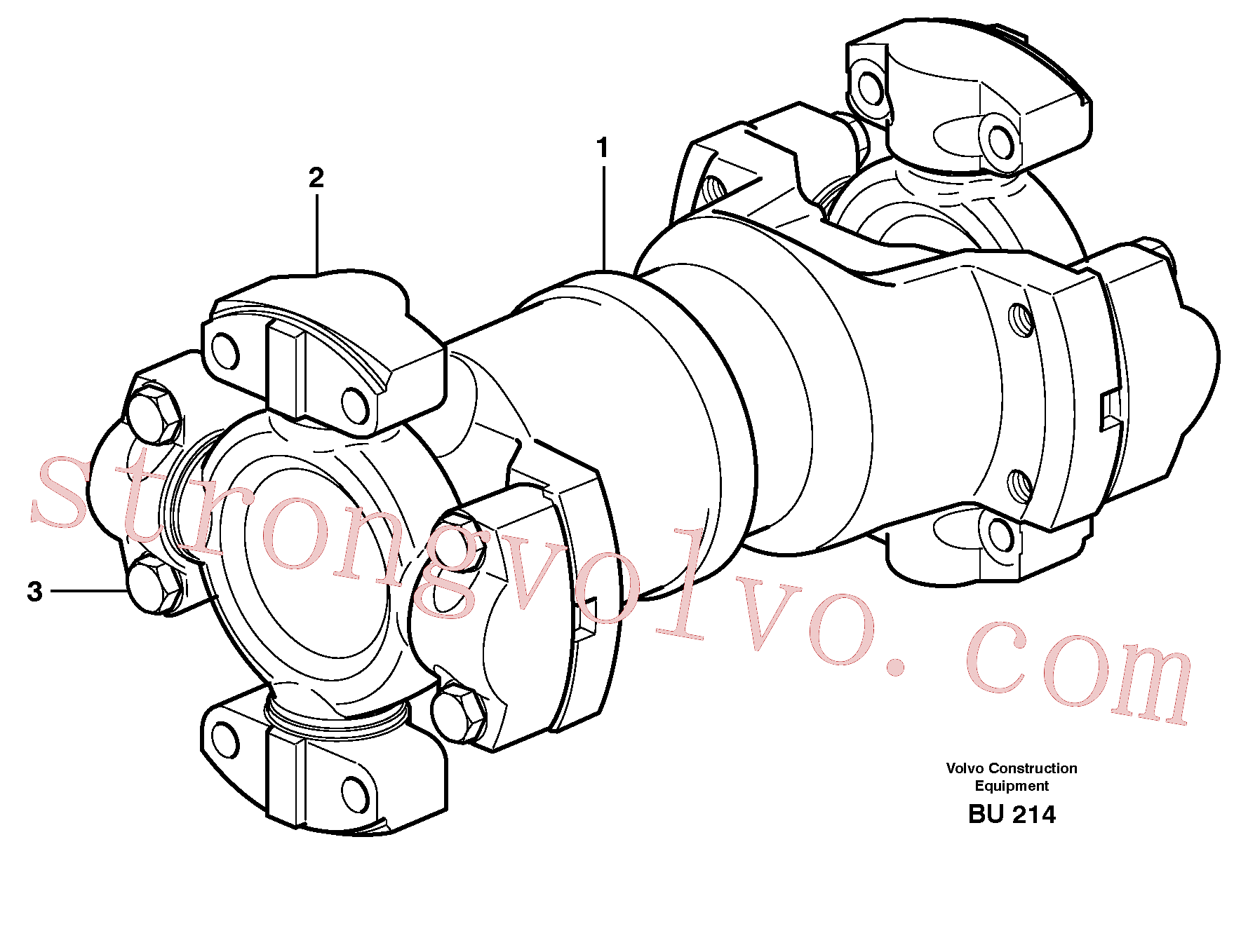VOE13946353 Volvo Veio de hélice(BU214 Montagem)