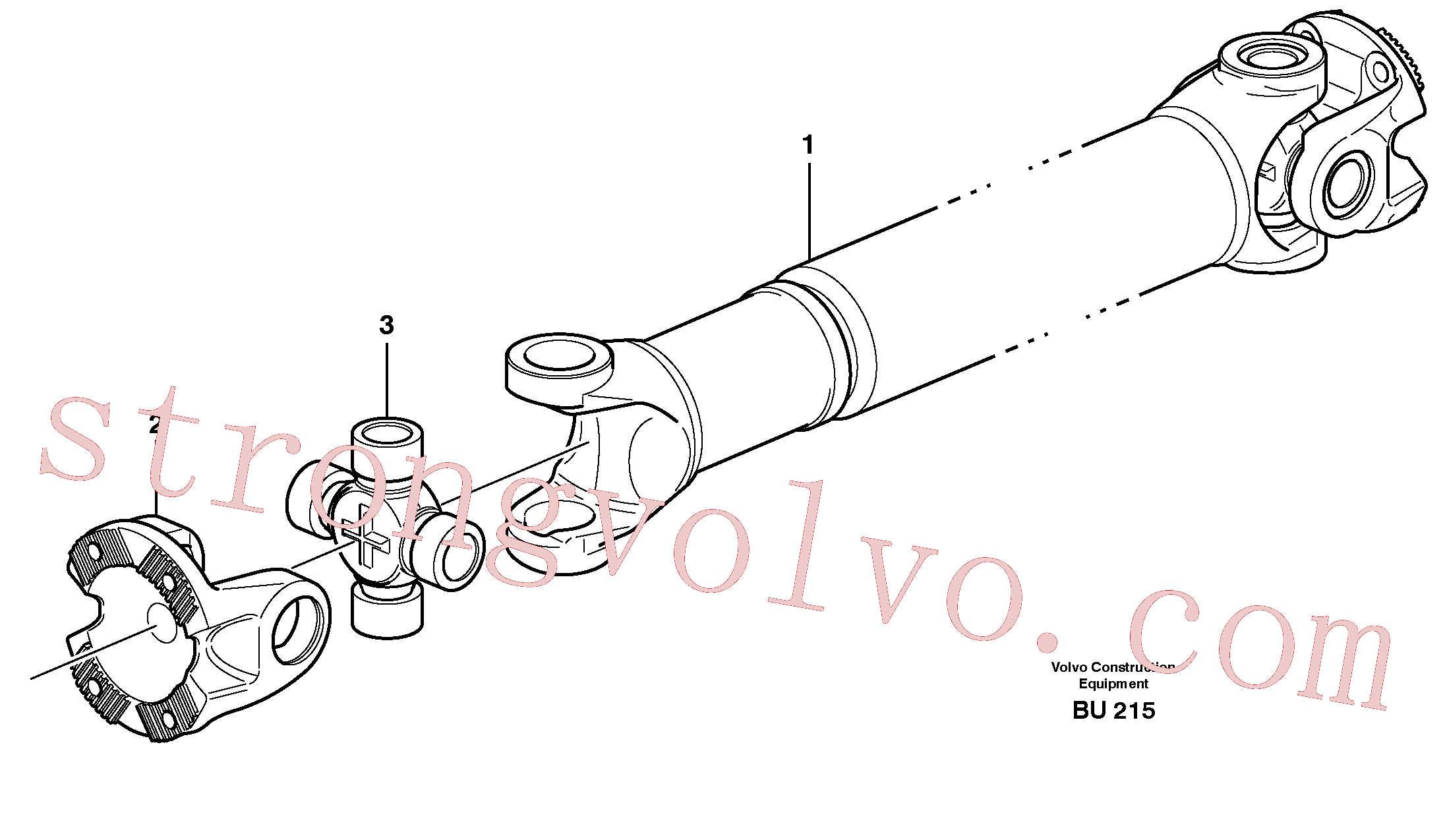 Volvo Montagem VOE11707097 Jogo da cruzeta Acessórios