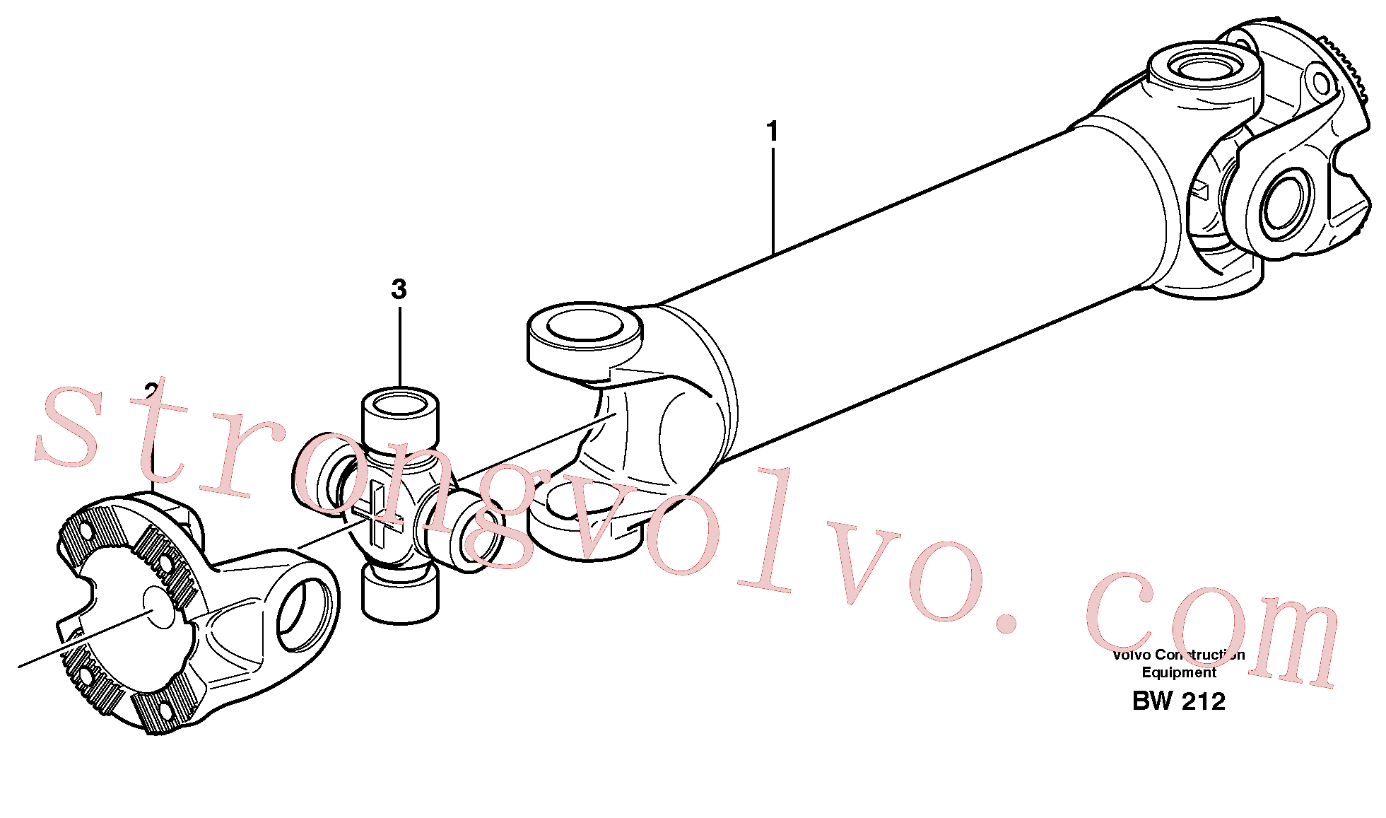 Atacado VOE11701300 Flange de acoplamento Volvo escavadeira
