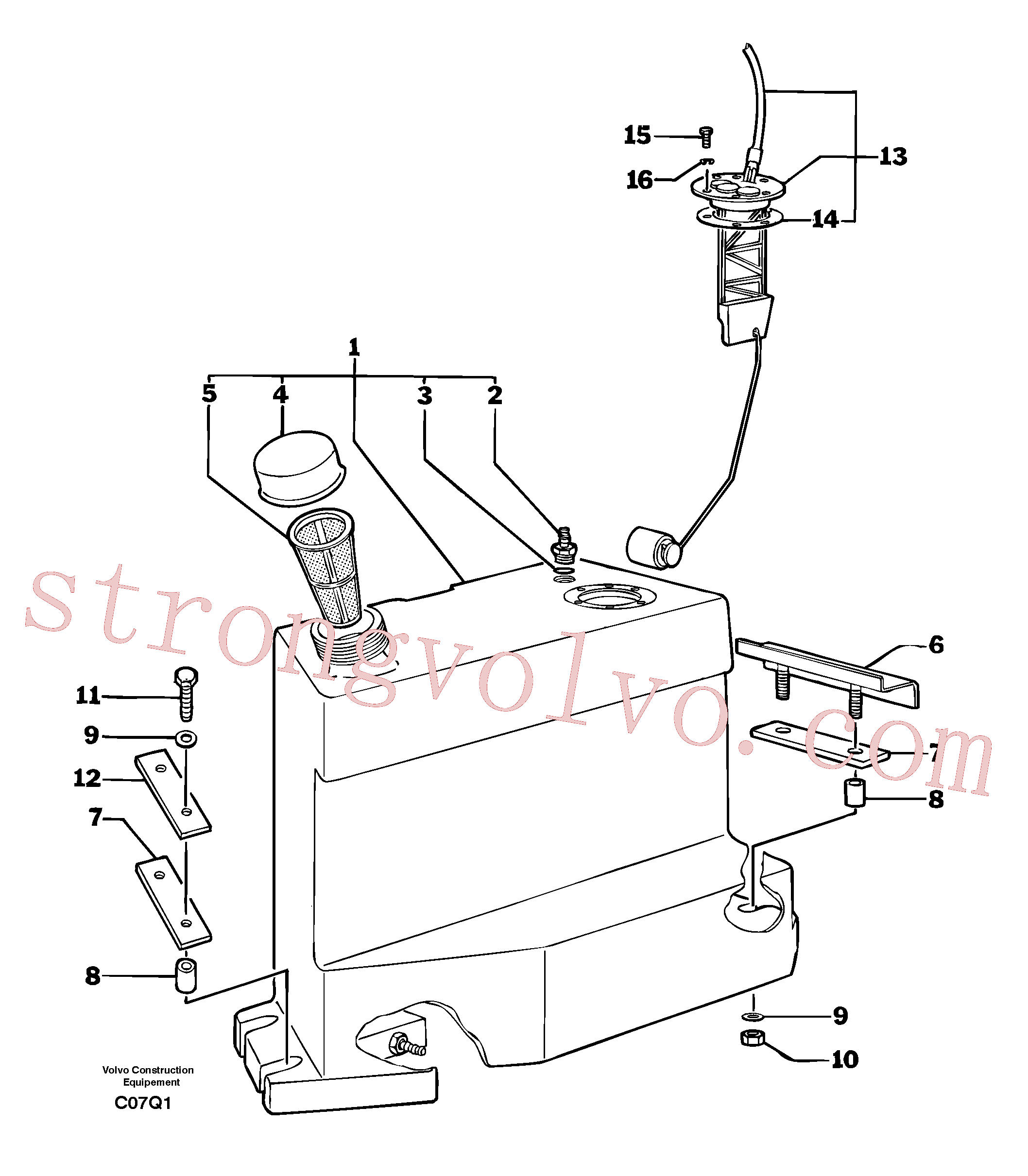 Volvo Montagem PJ4380058 Screw Acessórios
