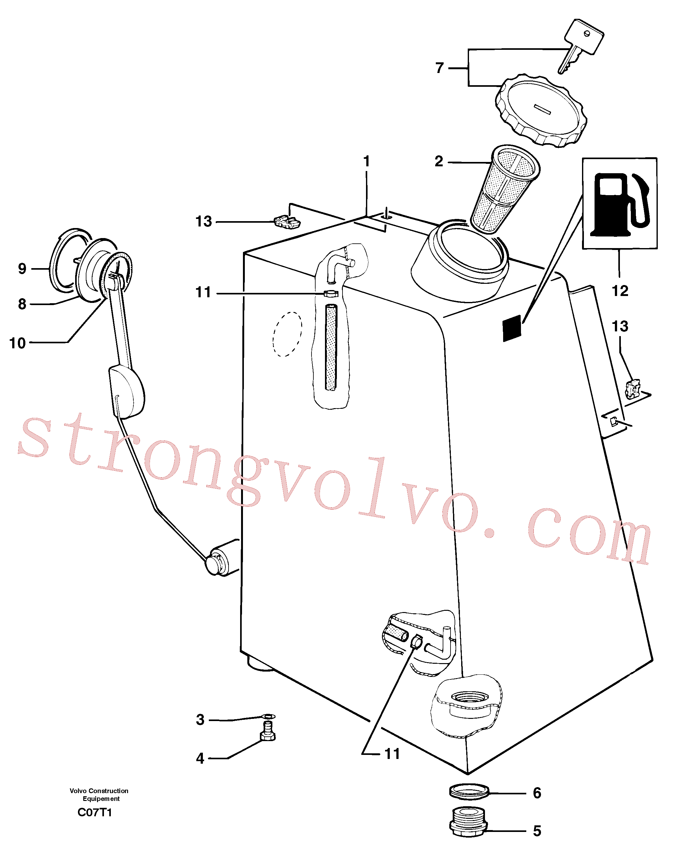 Volvo Montagem VOE11802436 Bujão Acessórios