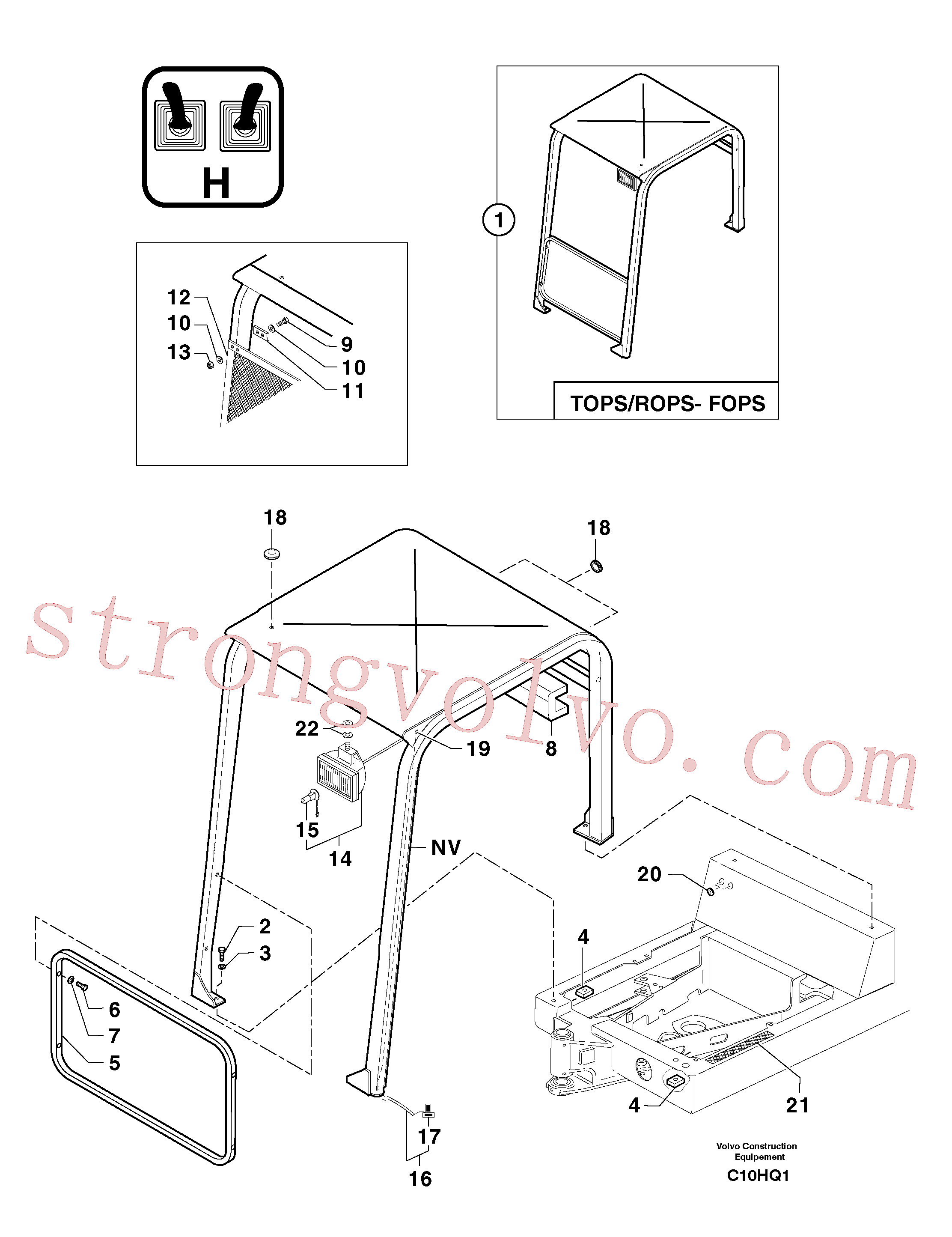 Volvo Montagem PJ4380317 Screw Acessórios