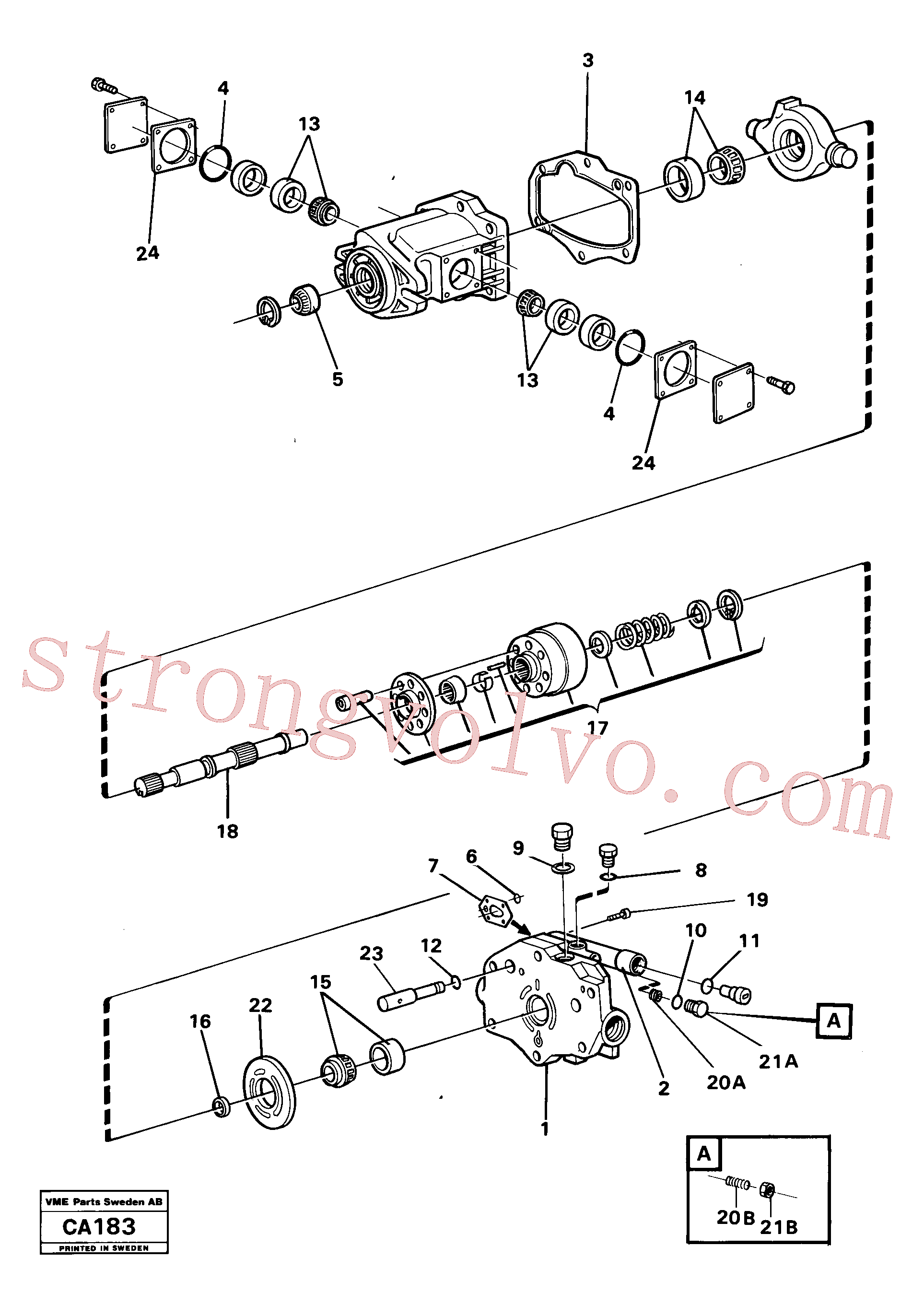 Volvo Acessórios para escavadeira VOE11993483 Parafuso Acessórios