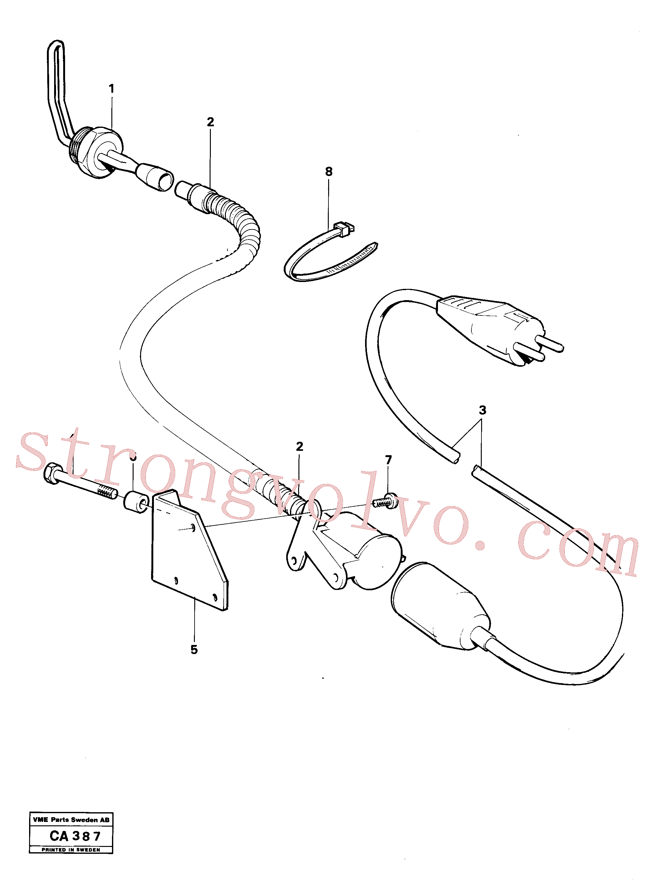 China Made VOE4804419 Cabo Volvo Acessórios para escavadeira