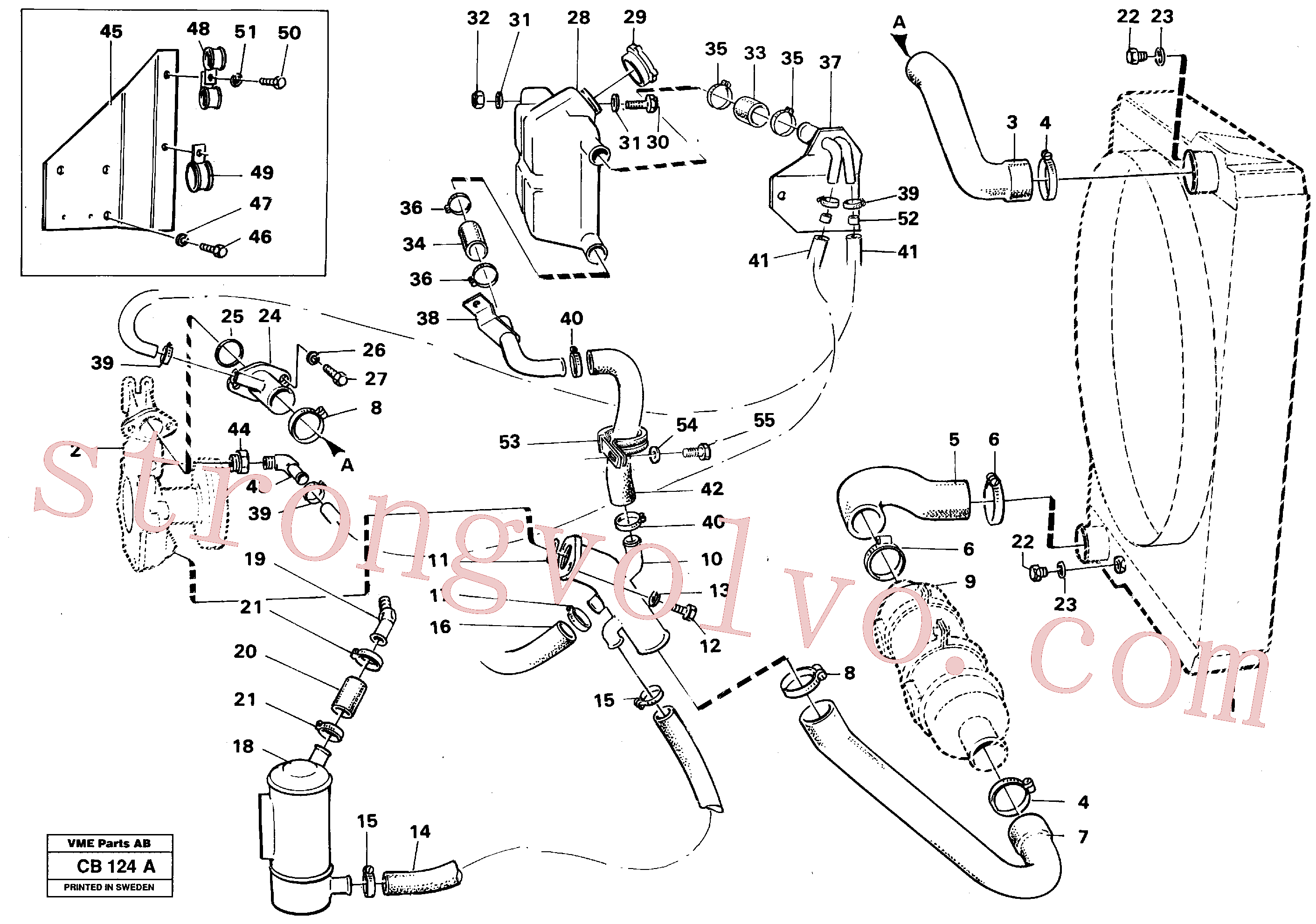 VOE14024481 Volvo Sistema de arrefecimento(CB124A Montagem)