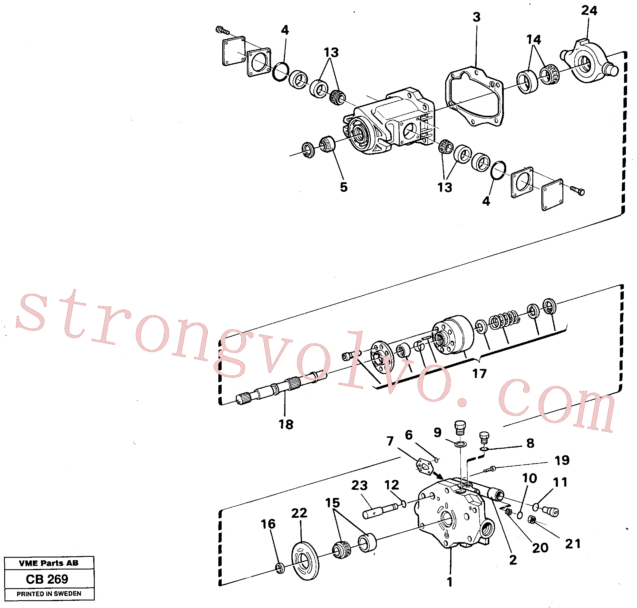 VOE11993483 Volvo Bomba hidráulica(CB269 Montagem)