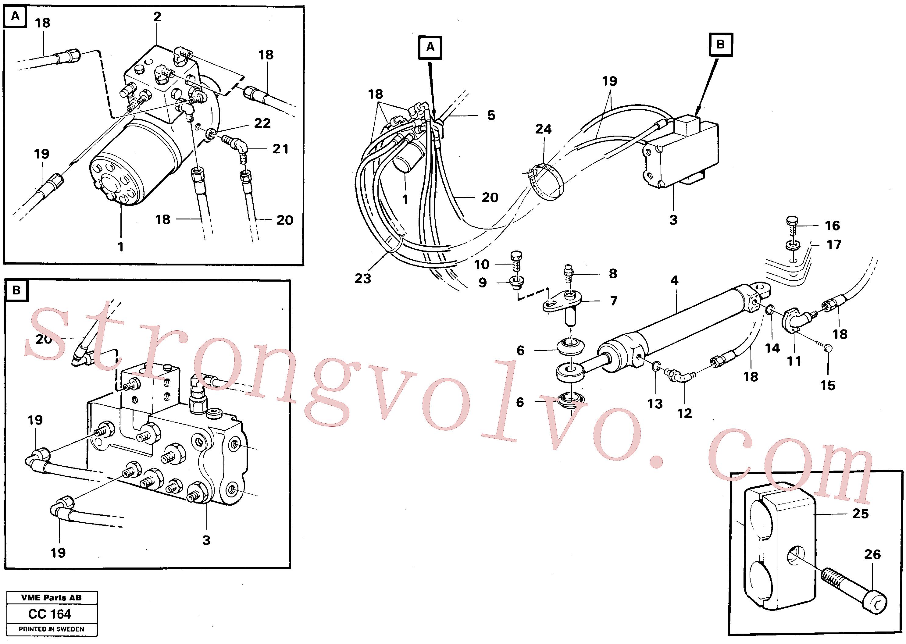 VOE13970969 Volvo Sistema de direcção(CC164 Montagem)