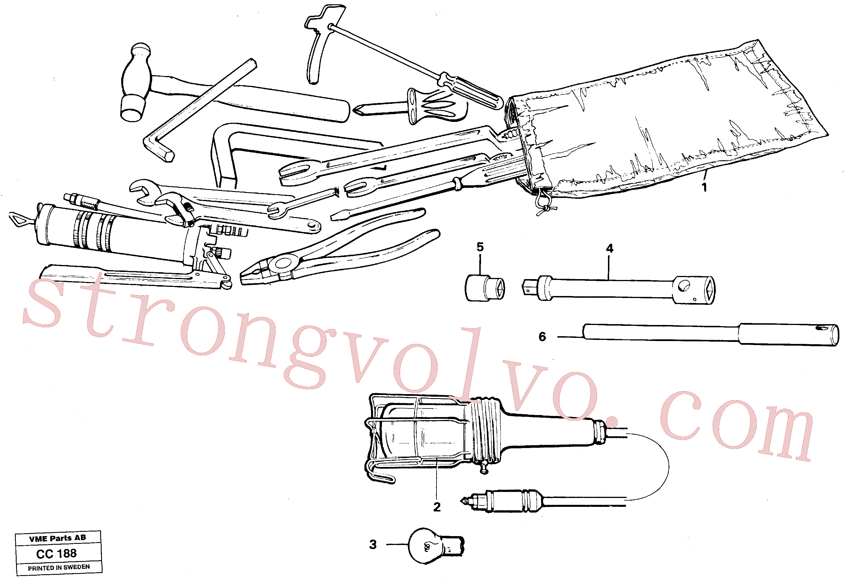 VOE6600198 Volvo Ferramentas(CC188 Montagem)