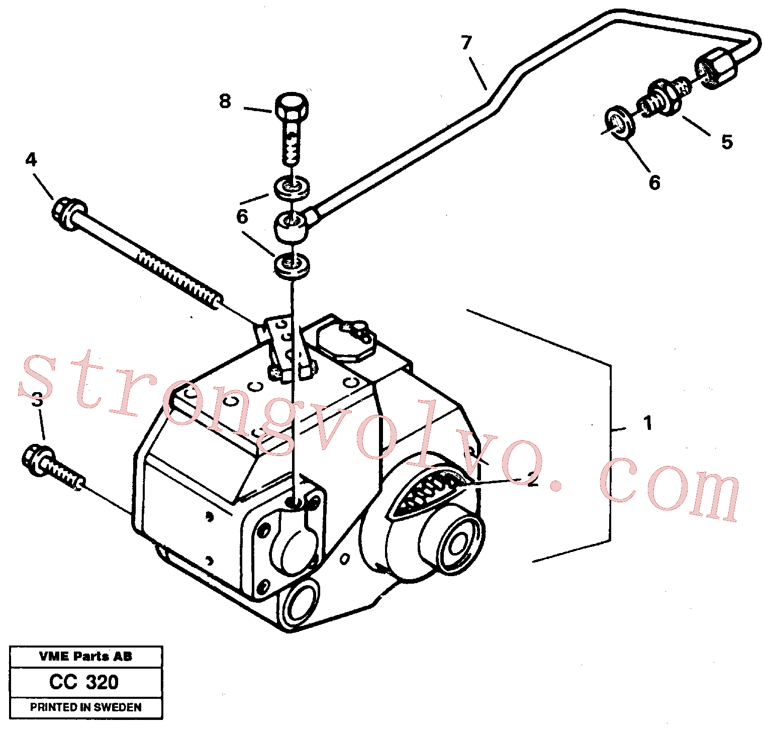 VOE20460289 Volvo Regulador(CC320 Montagem)