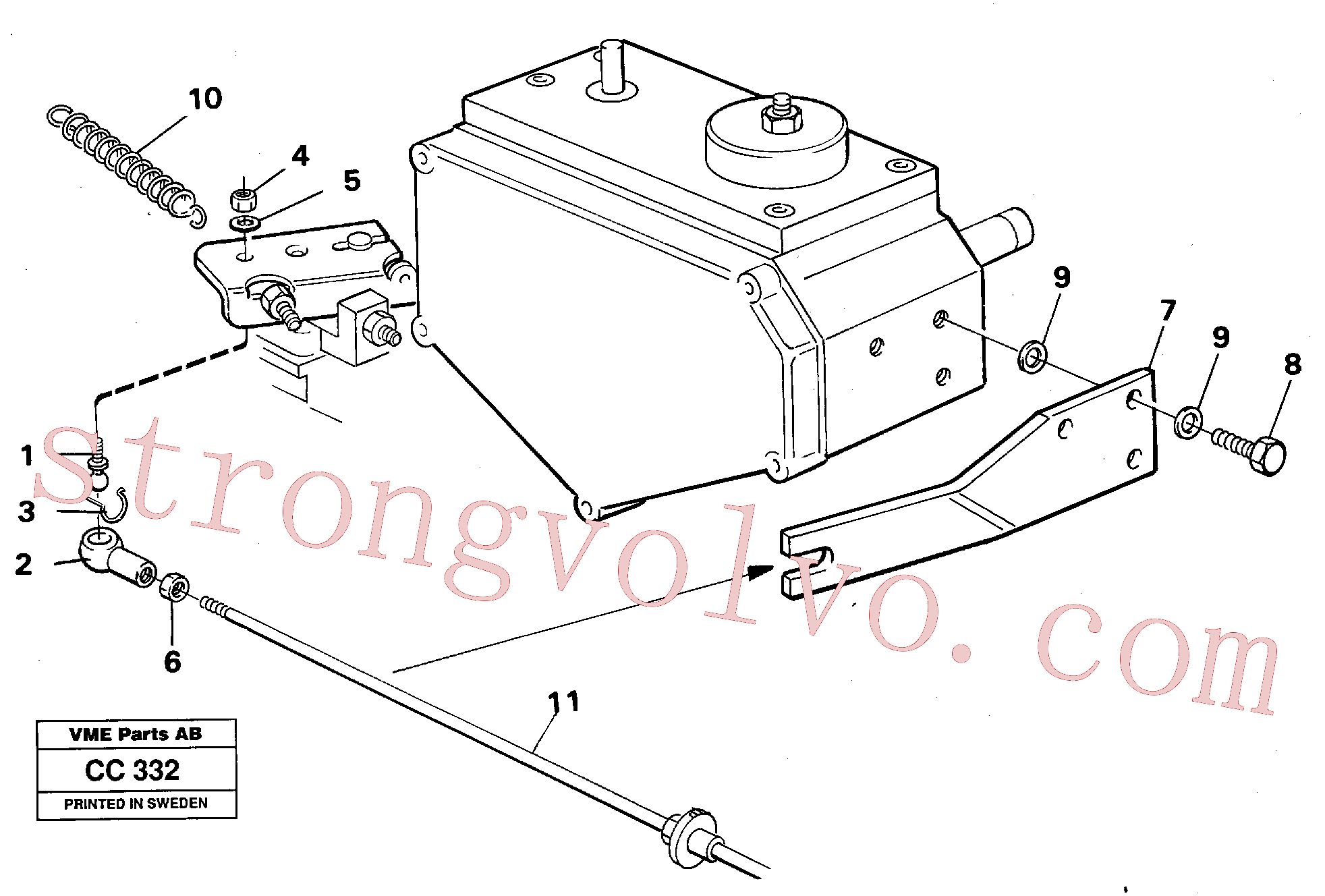 ZM7098004 Porca sextavada, Lavador do para-brisa Inscreva-se para Volvo Acessórios para escavadeira