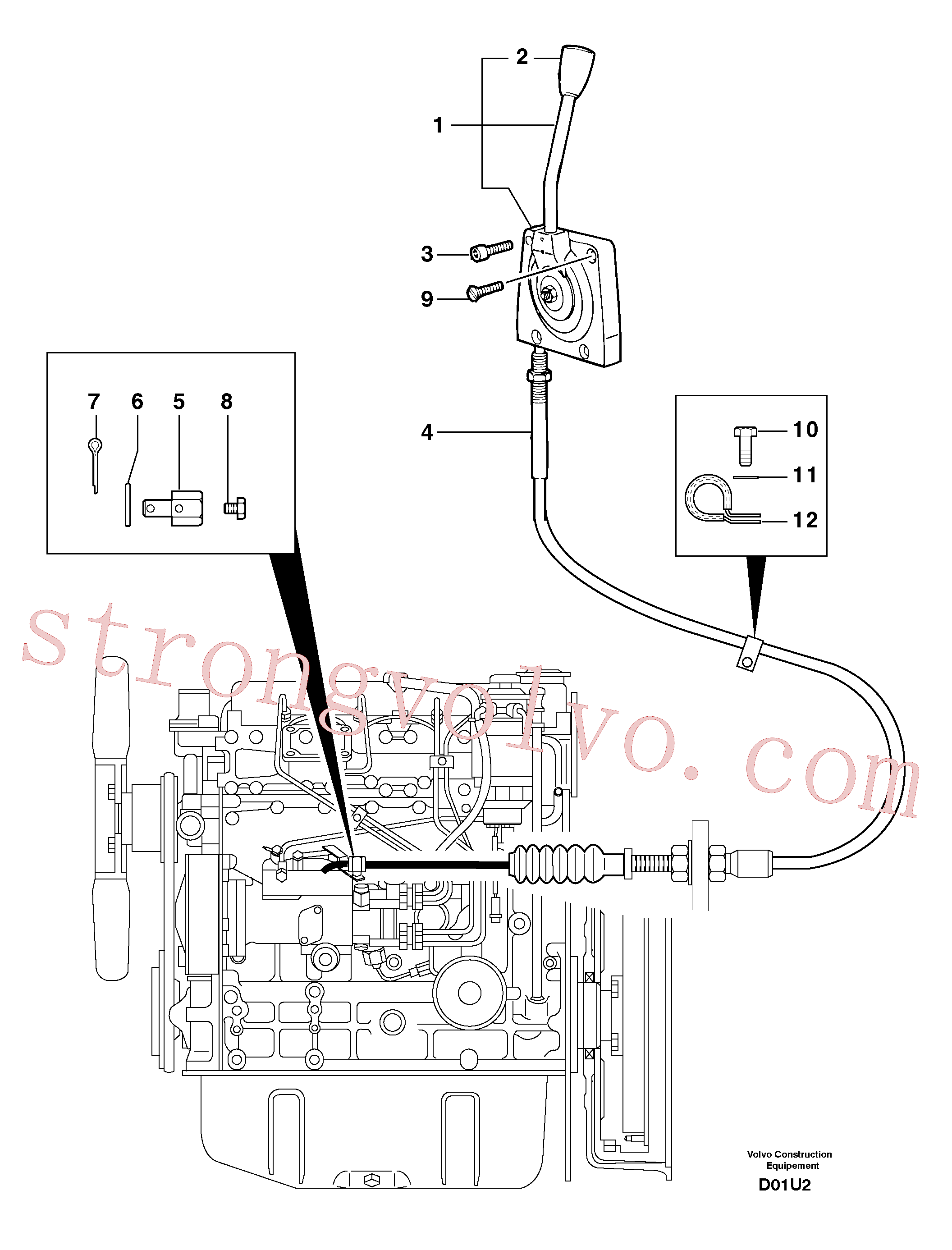 Volvo Acessórios para escavadeira PJ4380037 Screw Acessórios