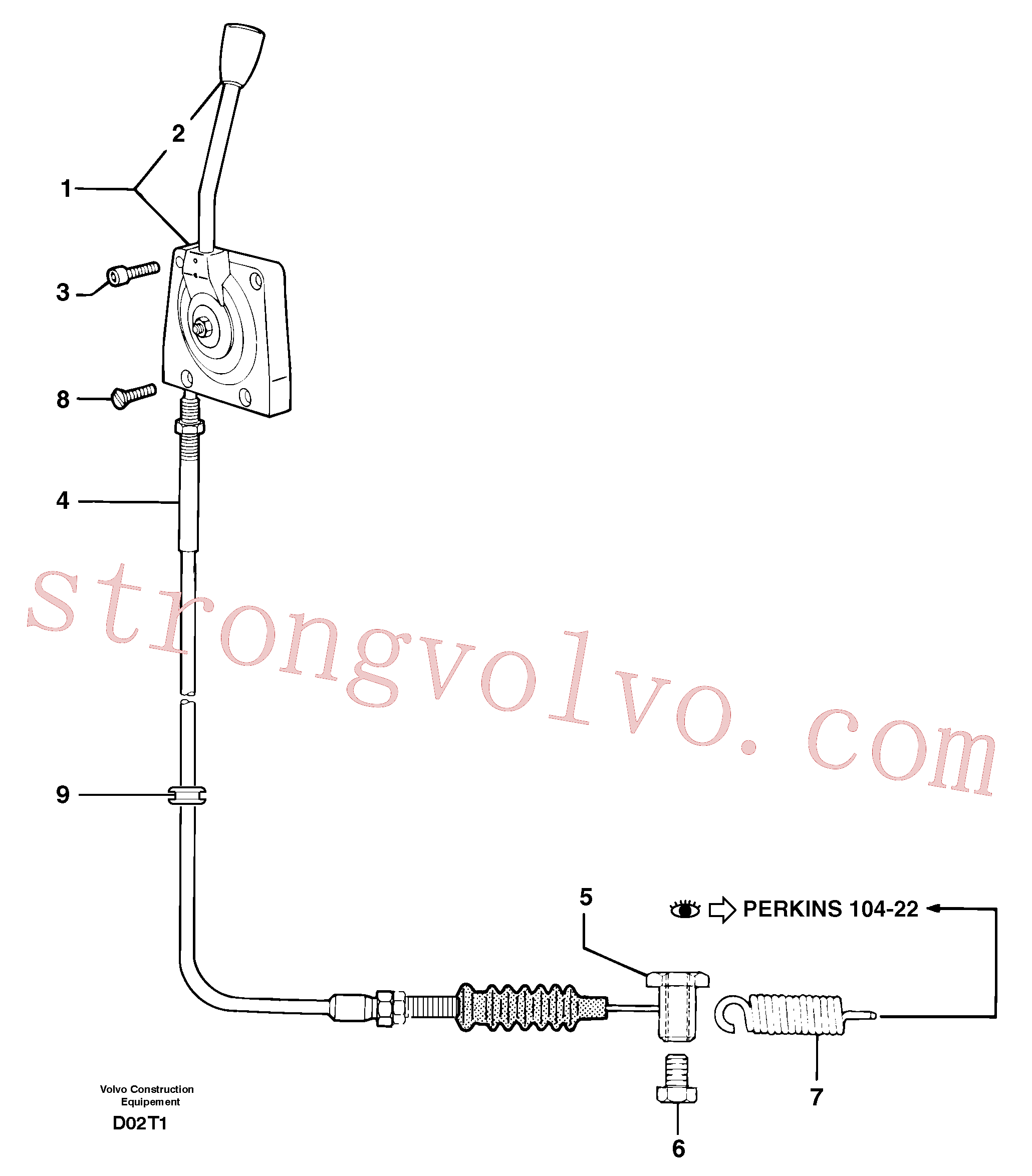 China Made PJ4380020 Screw Volvo Acessórios para escavadeira