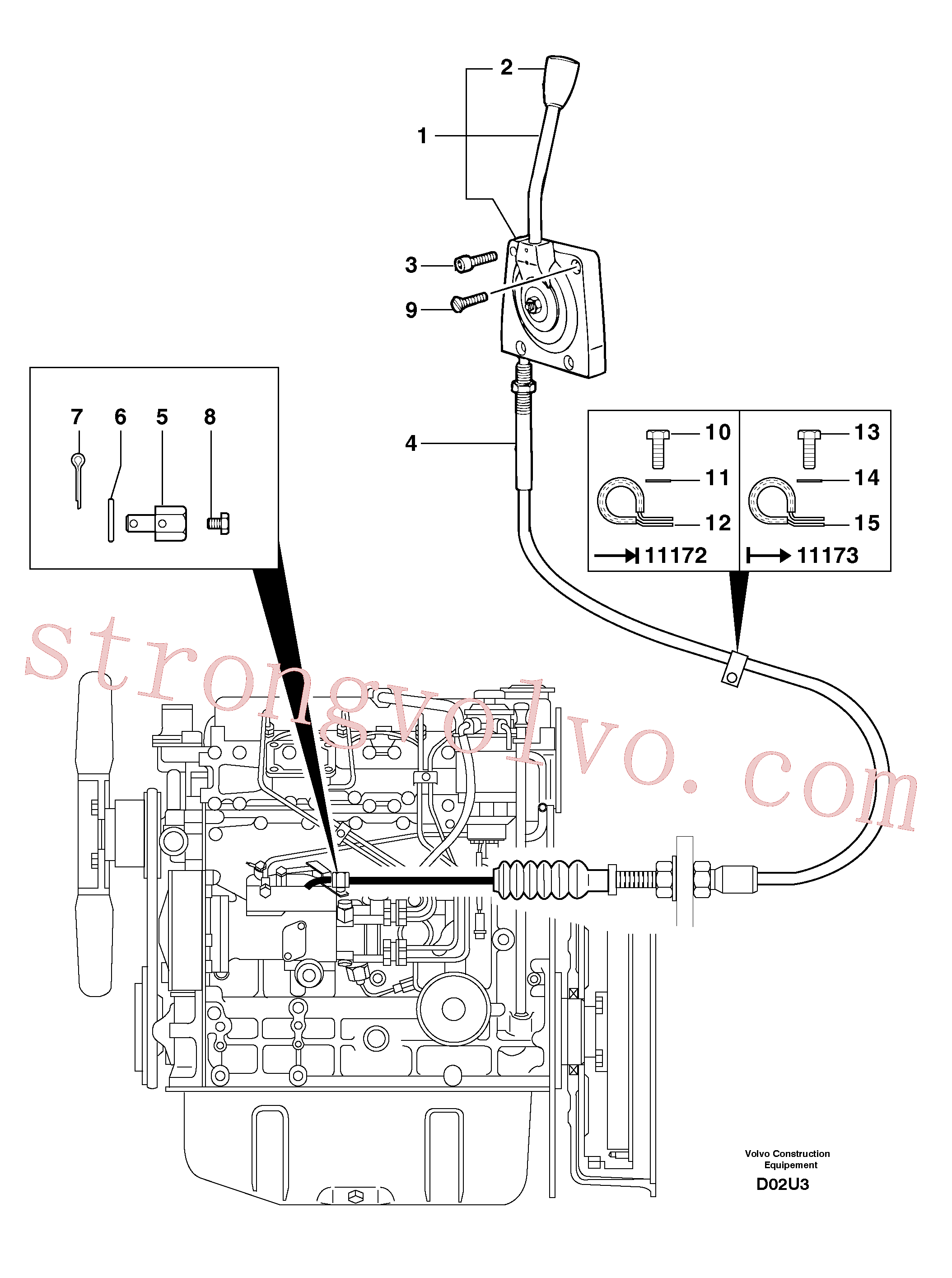 Atacado PJ4380030 Screw Volvo escavadeira