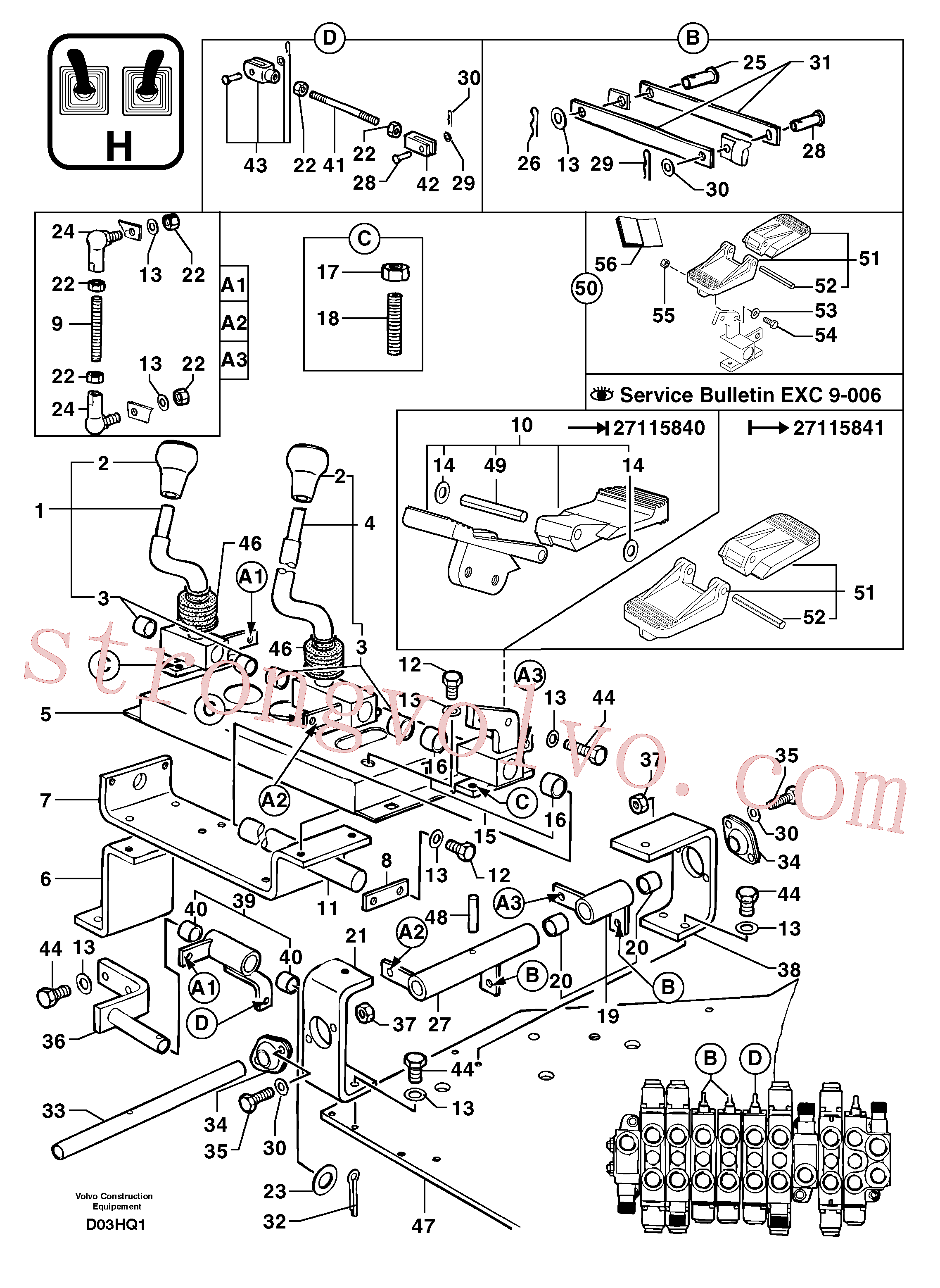 Atacado PJ7450362 Relay Volvo escavadeira