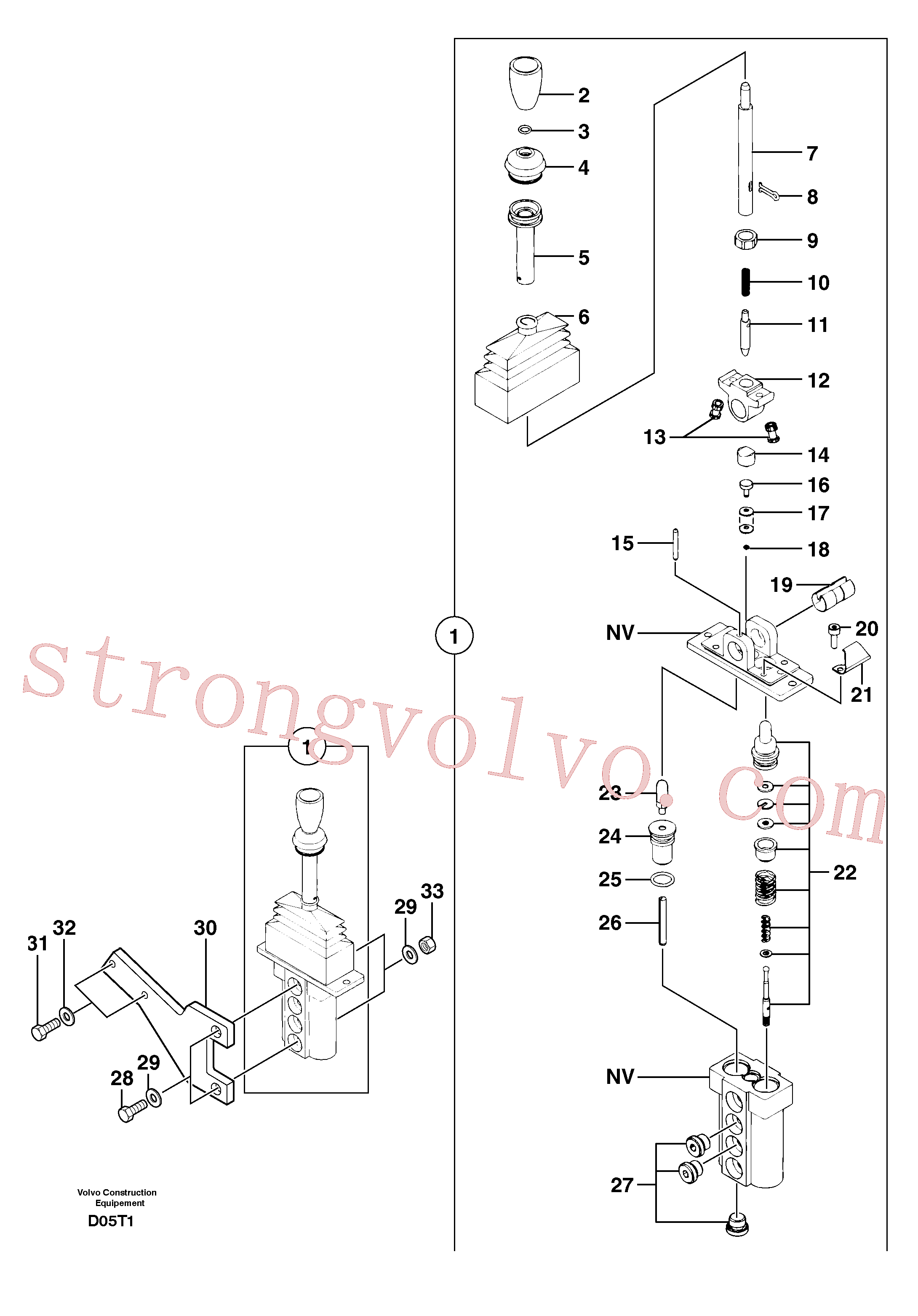 PJ7414340 Fole Inscreva-se para Volvo Acessórios para escavadeira