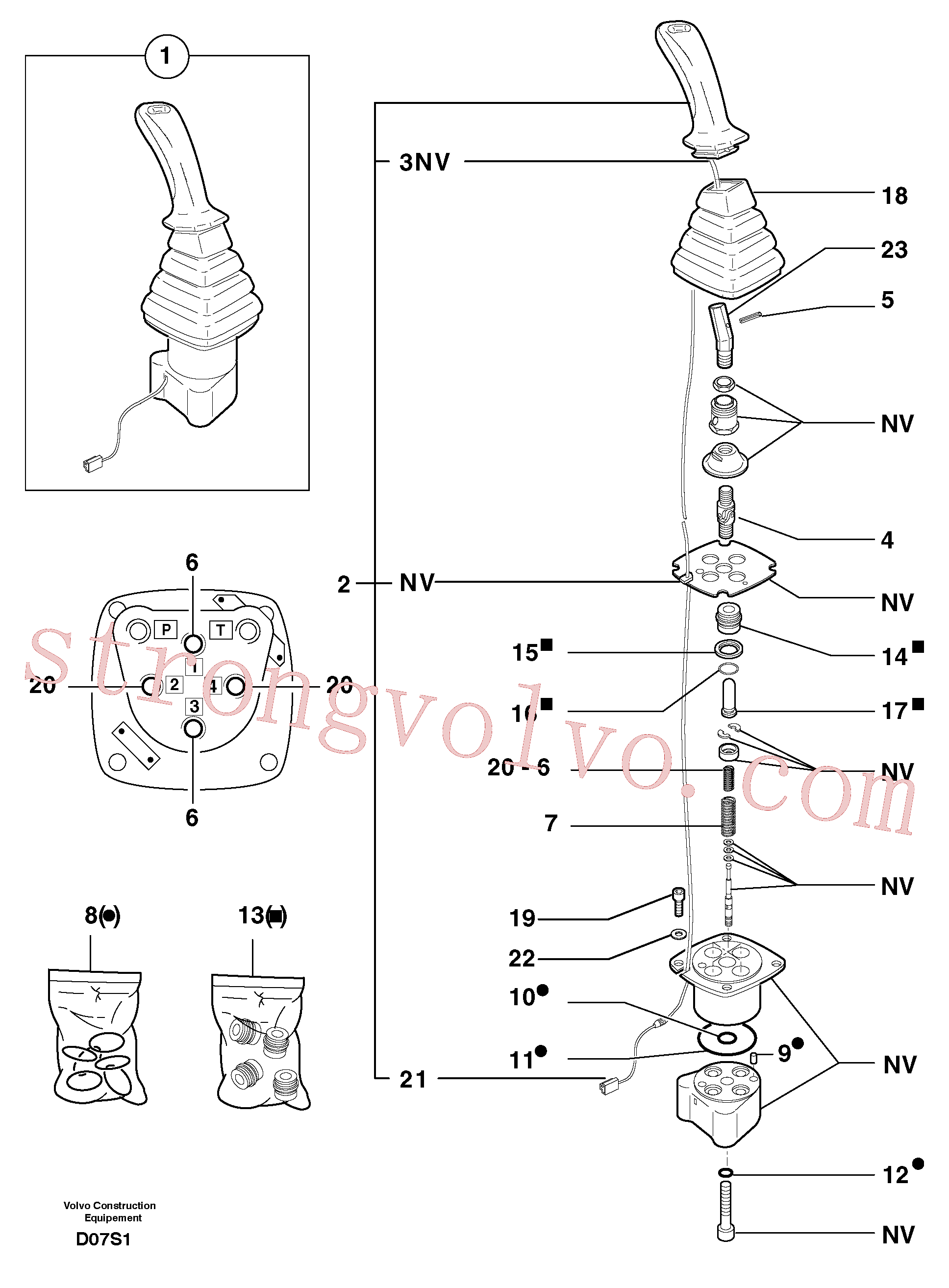 Volvo Montagem PJ7410958 Repair kit Acessórios