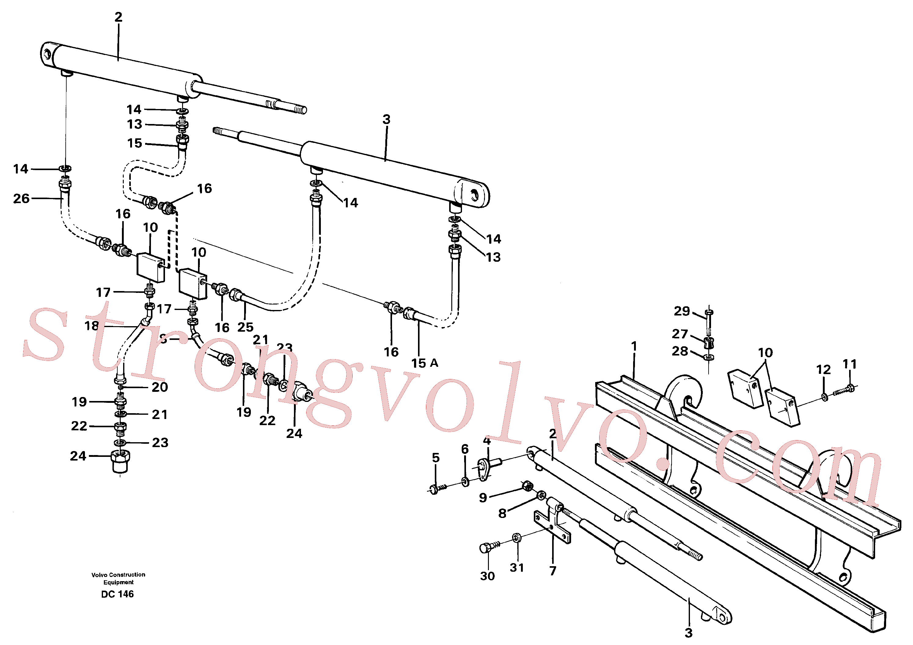 Volvo VOE4819901 Hydraulic cylinder Volvo Acessórios para escavadeira