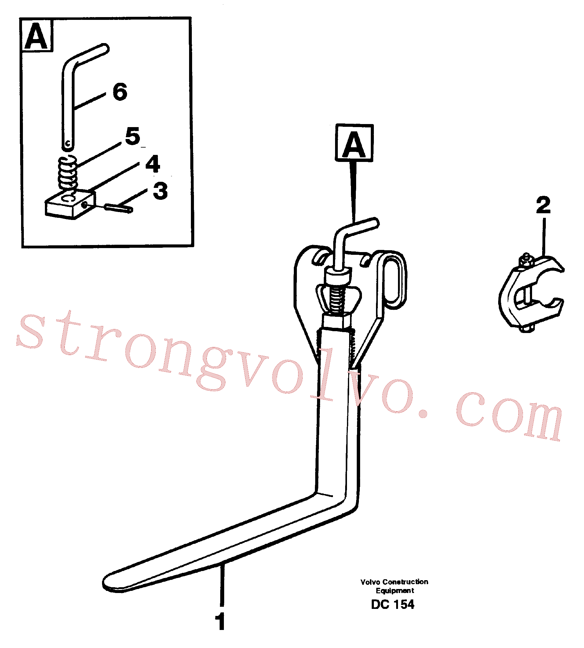 China Made VOE13951979 Pino tubular Volvo Acessórios para escavadeira