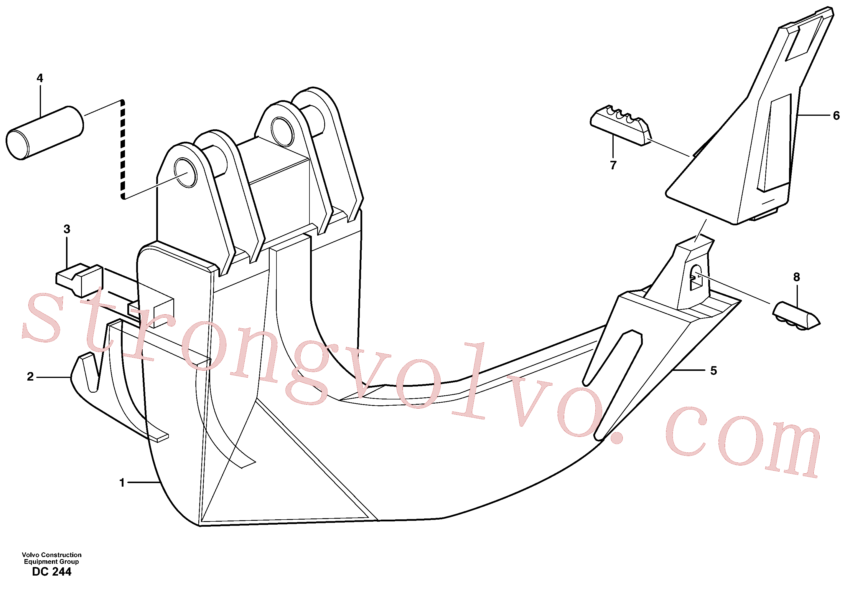 VOE14238369 Volvo Máquina para abrir estradas(DC244 Montagem)