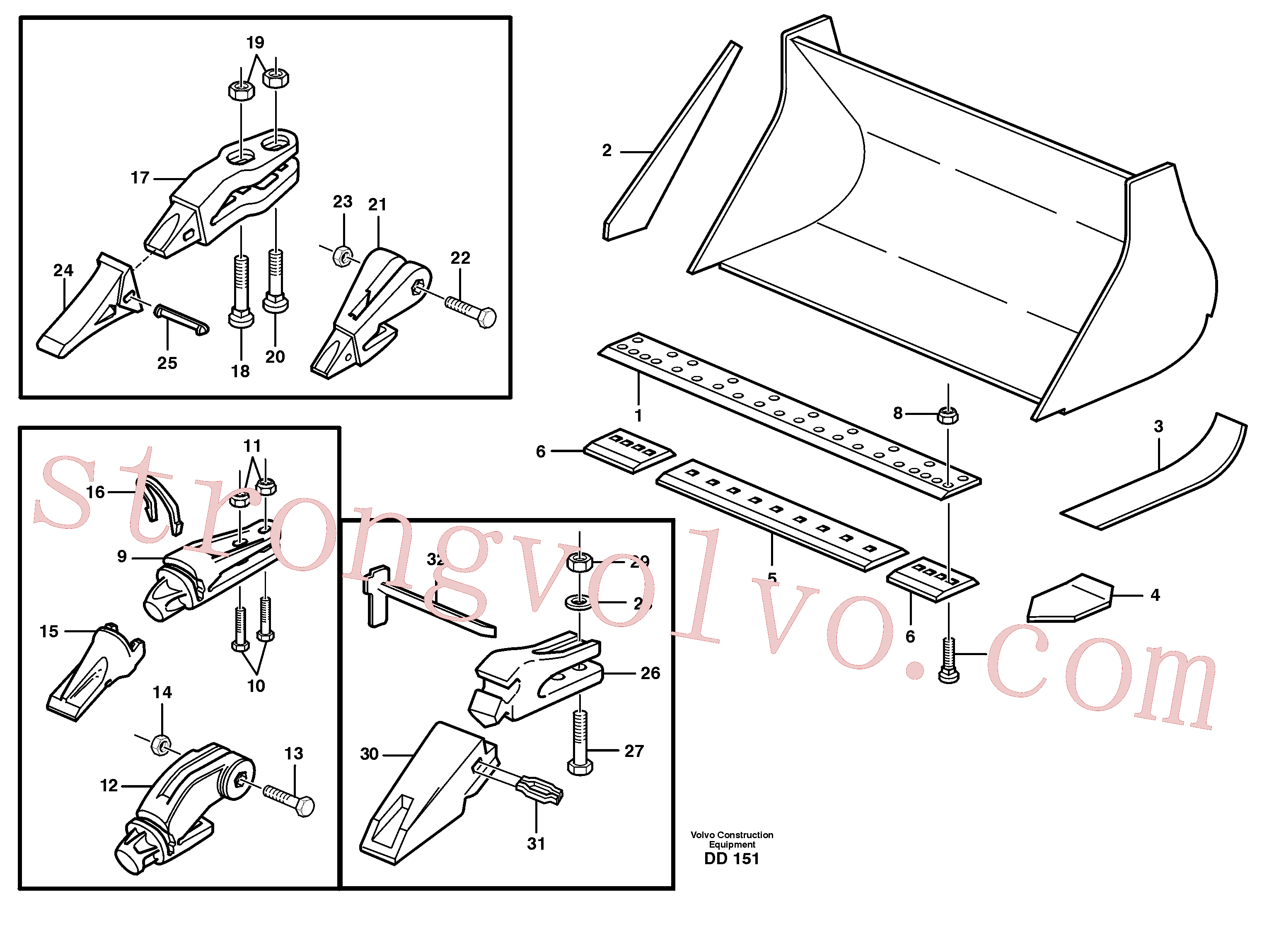 Atacado VOE14015104 Arruela simples Volvo escavadeira
