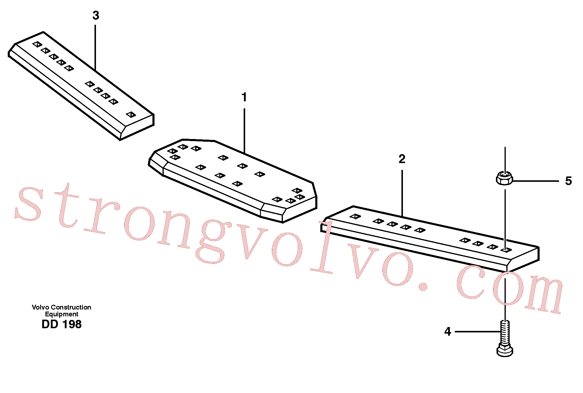 VOE13948902 Volvo Bordo aparafusável(DD198 Montagem)