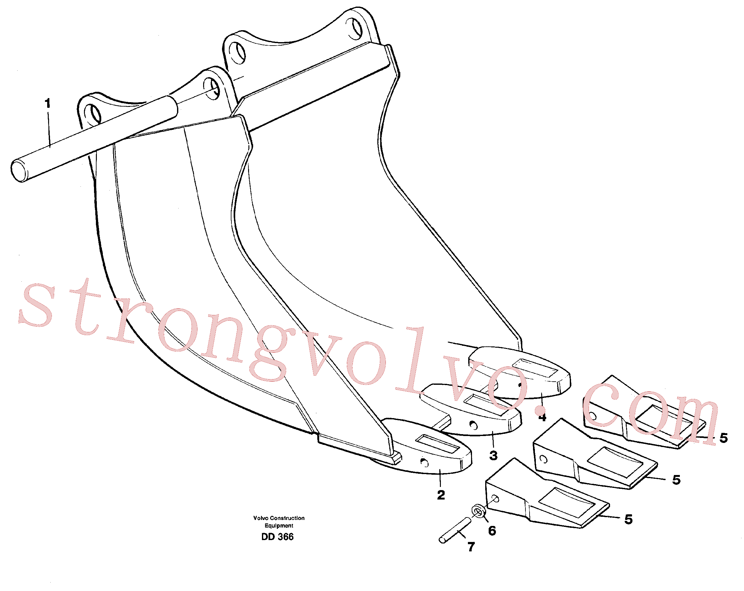 Volvo Montagem VOE14000879 Adaptador Acessórios